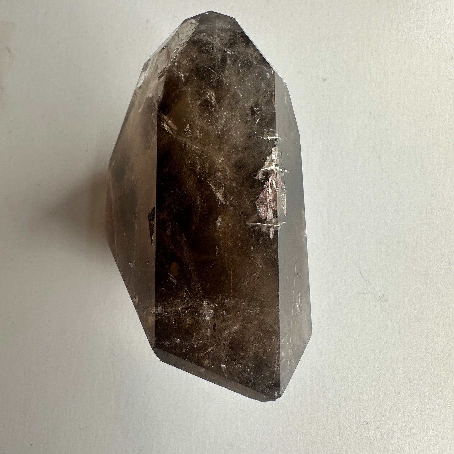Beautiful Rutile Smoky Quartz Point/Tower From Brazil