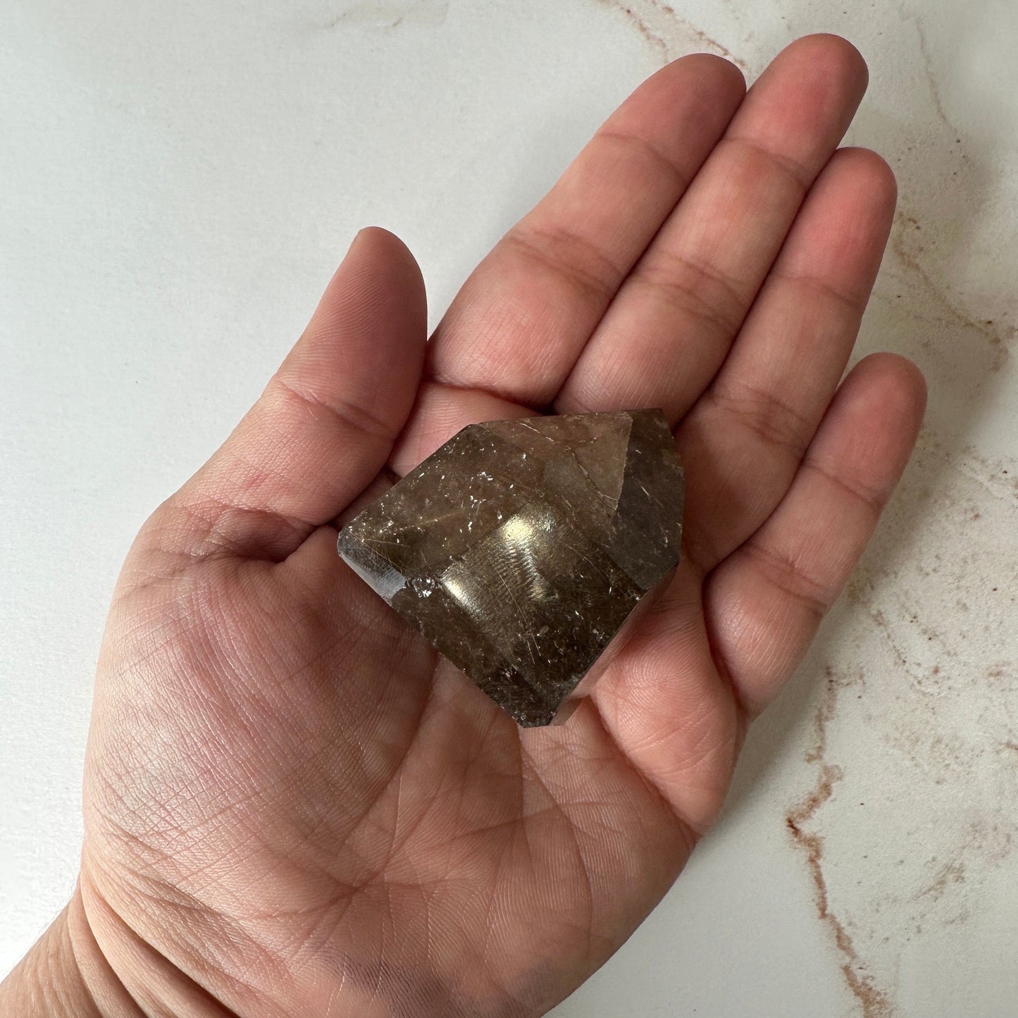 Beautiful Rutile Smoky Quartz Point/Tower From Brazil