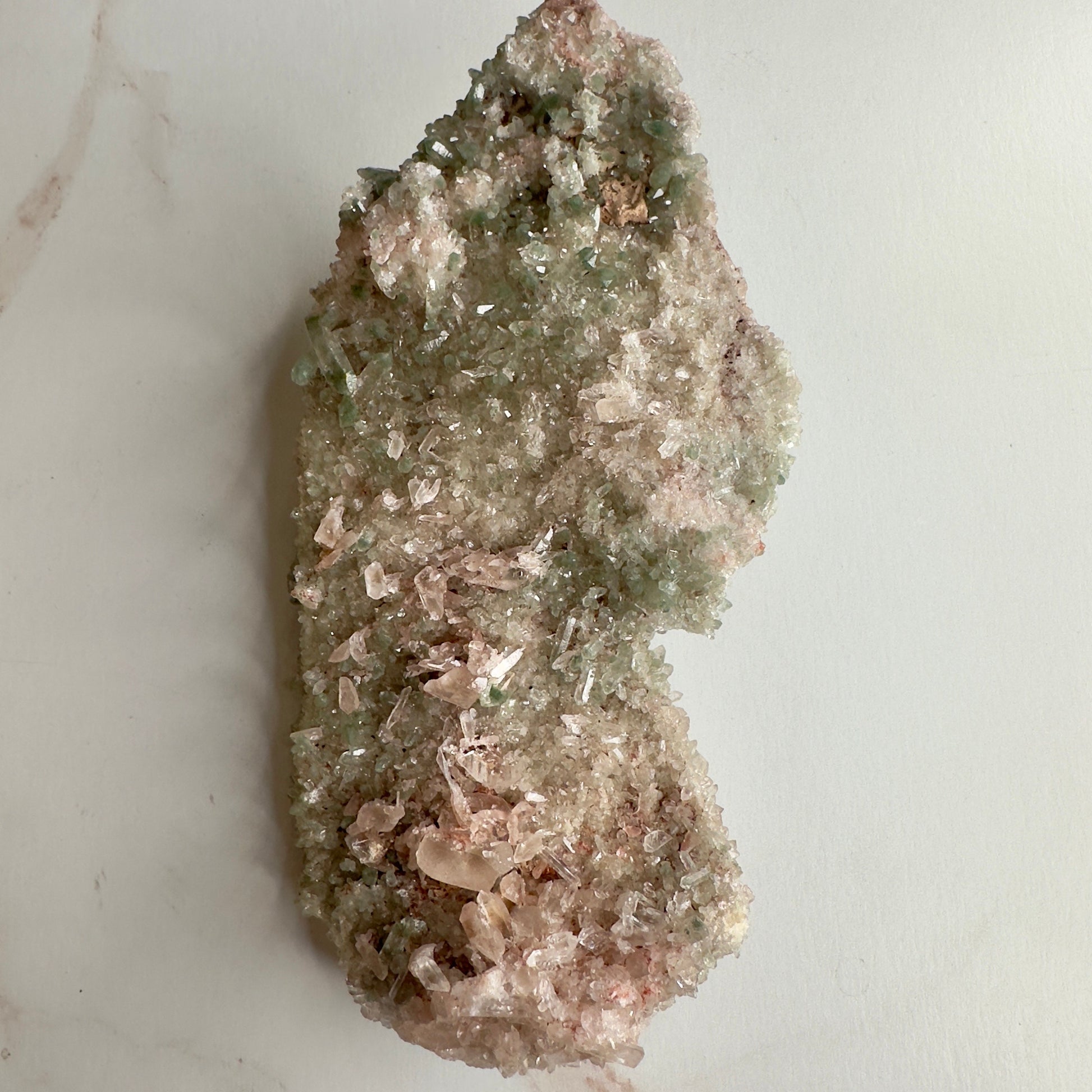Rare Pink Himalayan Samadhi Quartz With Chlorite High-Quality Genuine Specimen Crystal from India | Tucson Gem Show Exclusive