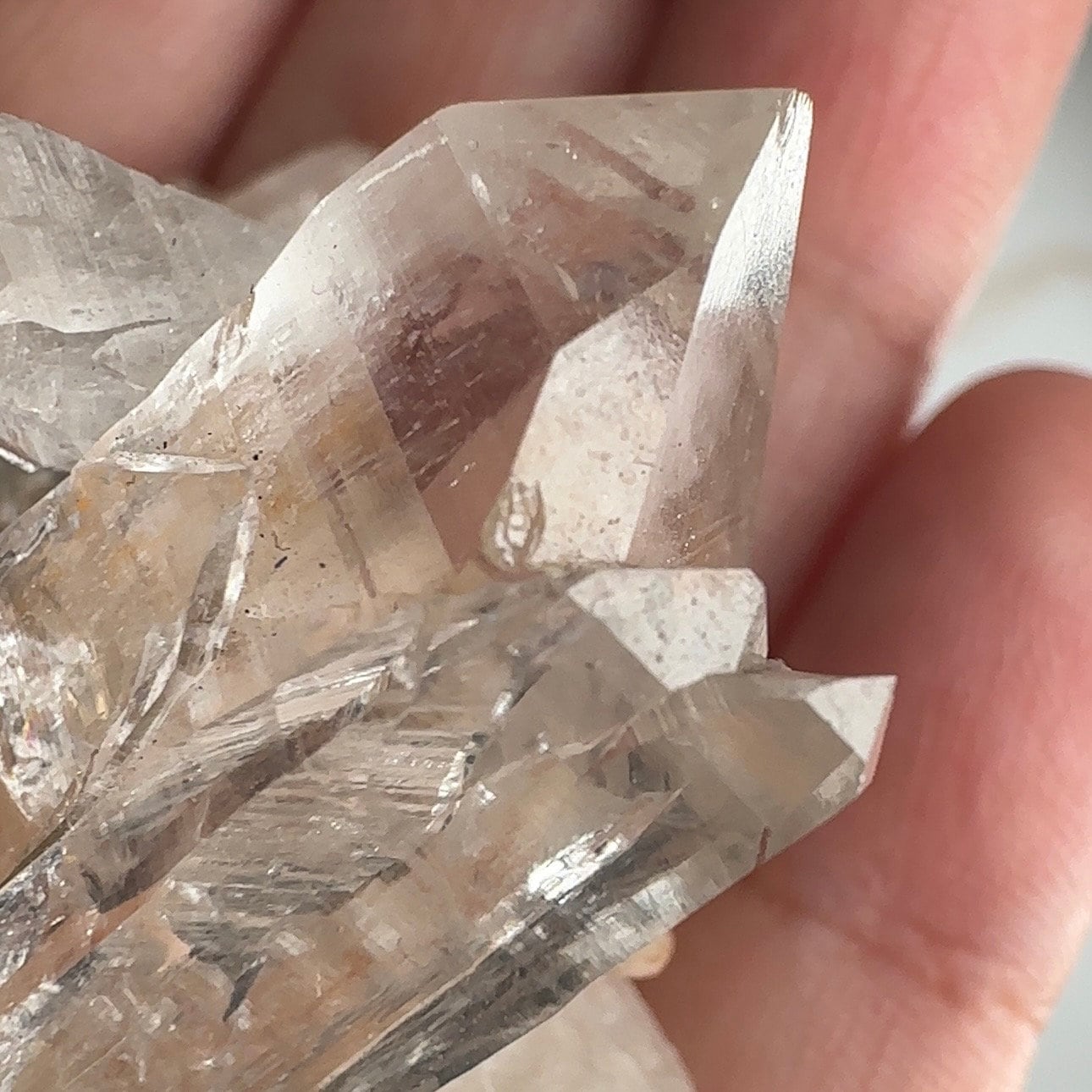 Pink Himalayan Samadhi Quartz High-Quality Genuine Specimen Crystal Cluster from India | Tucson Gem Show Exclusive