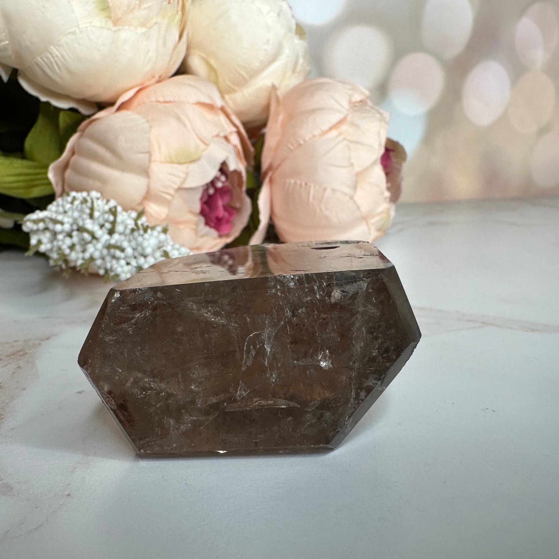 Amazing Rutile Smoky Quartz Point/Tower From Brazil