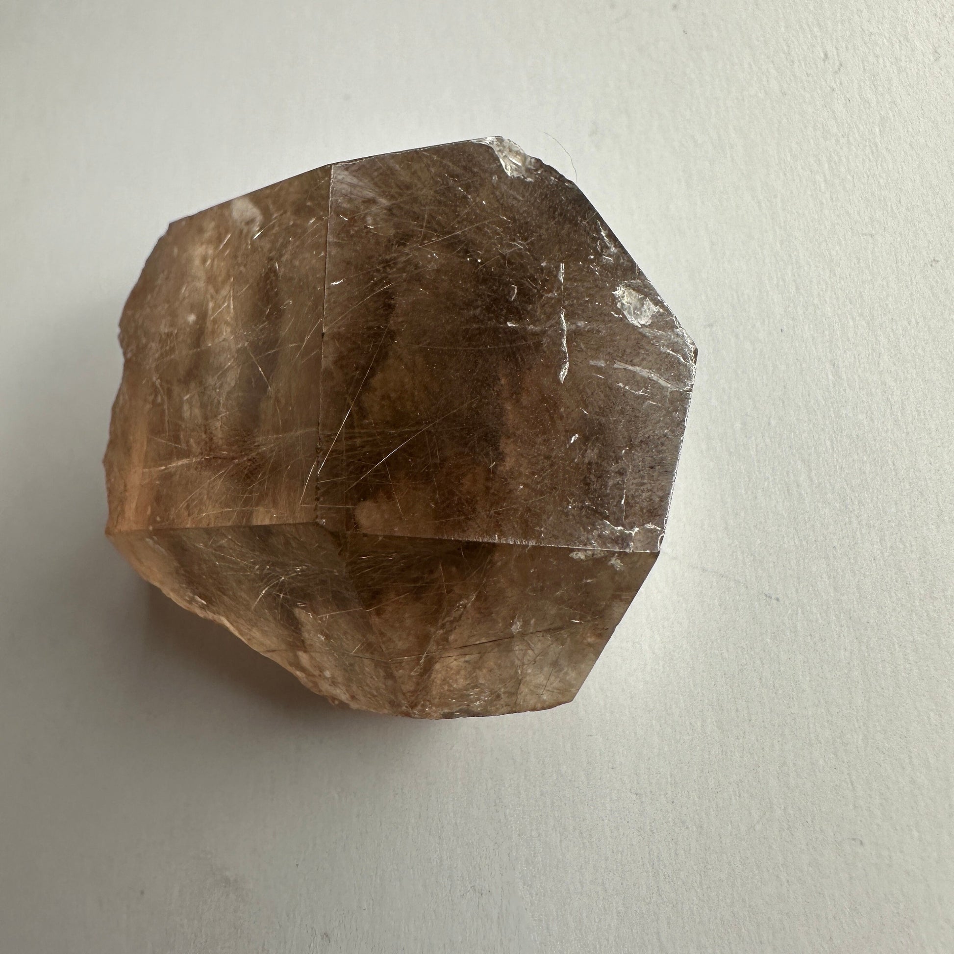 Captivating Rutile Smoky Quartz Freeform Point With Garden Inclusions From Brazil