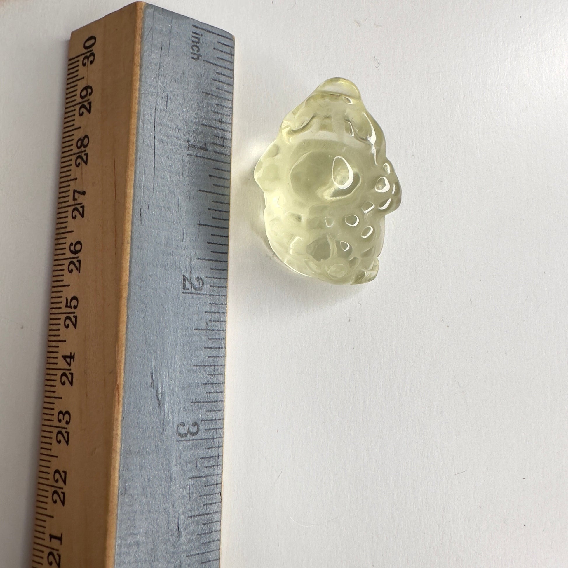 Adorable Mini Money Toad Master Carved In Citrine | Pocket size