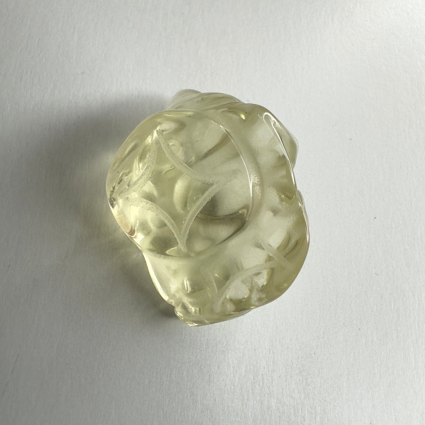 Adorable Mini Money Toad Master Carved In Citrine | Pocket size