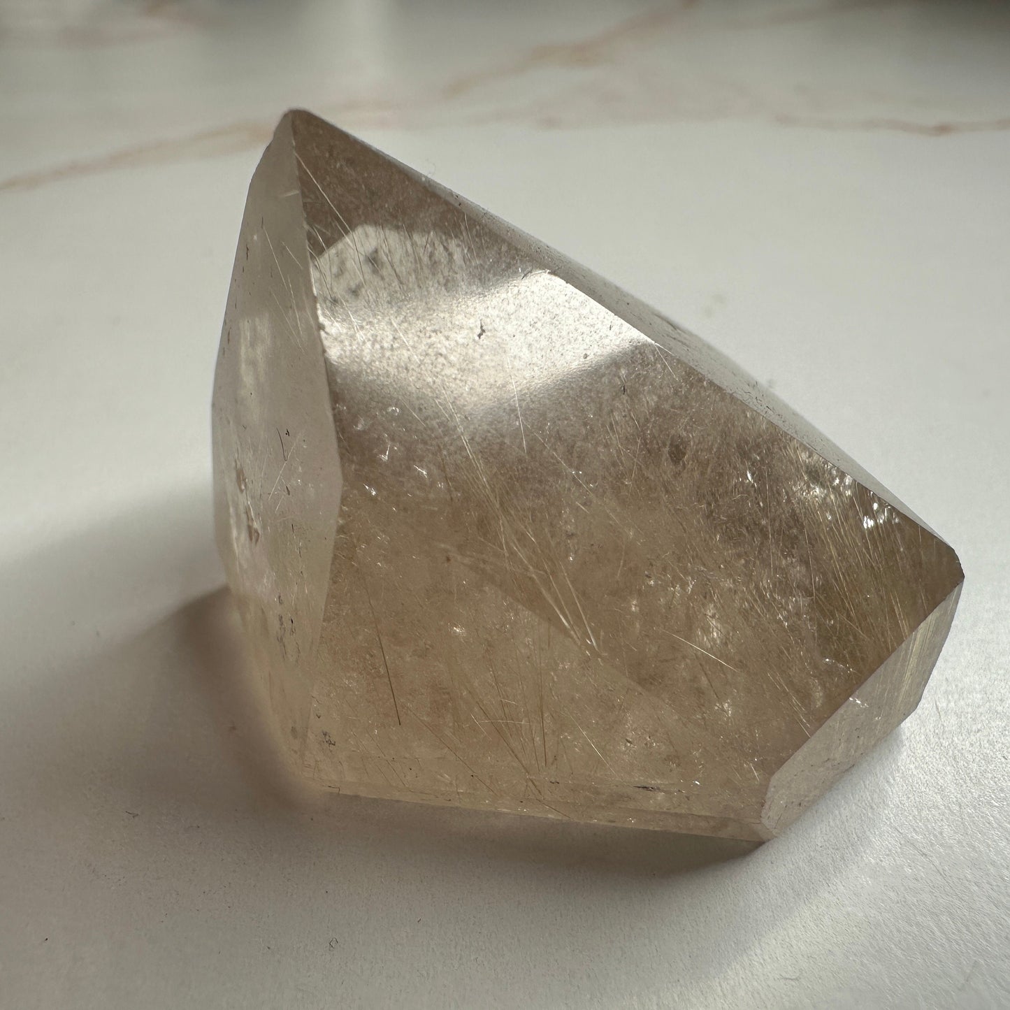 Beautiful Rutile in Quartz Tower From Minas Gerais, Brazil