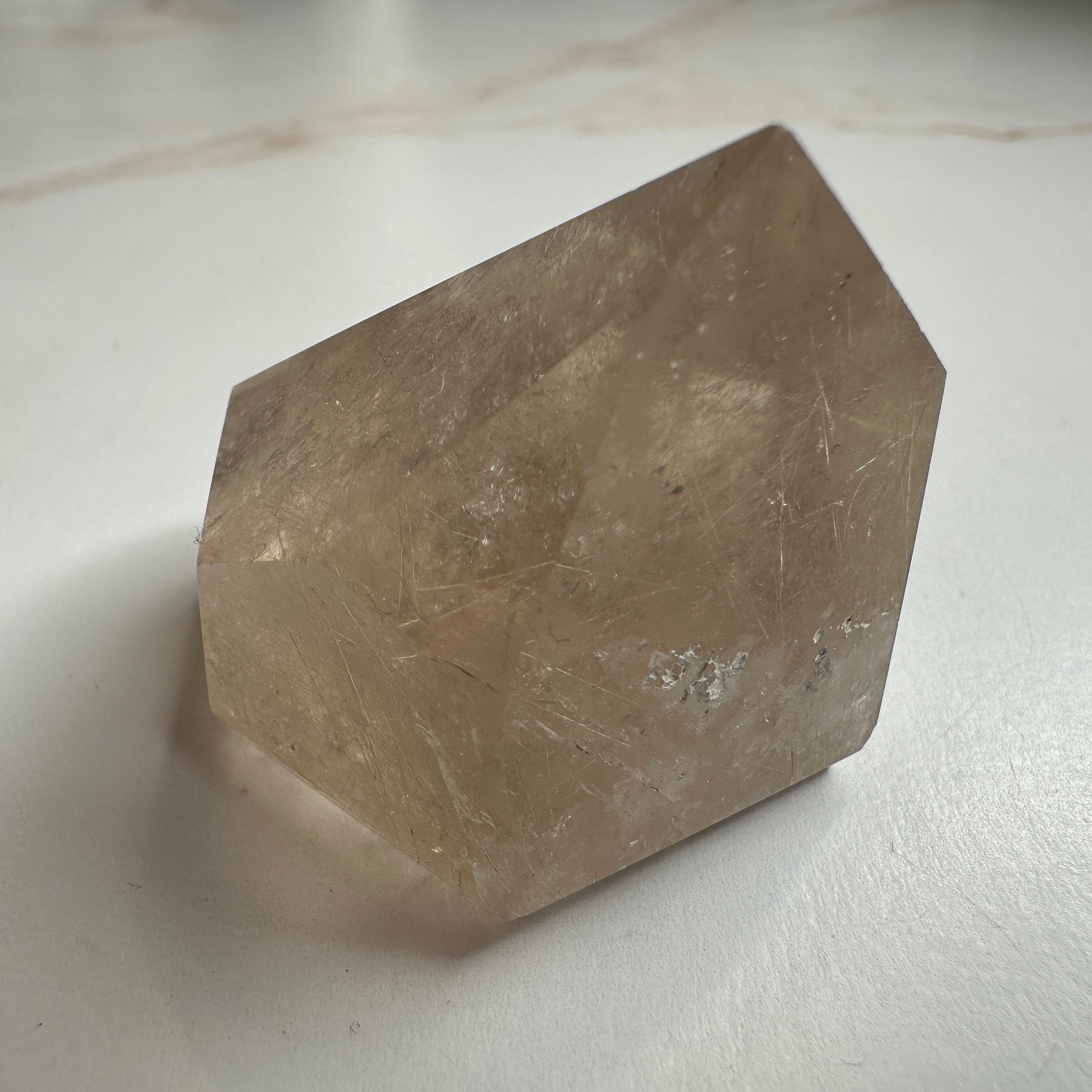 Beautiful Rutile in Quartz Tower From Minas Gerais, Brazil