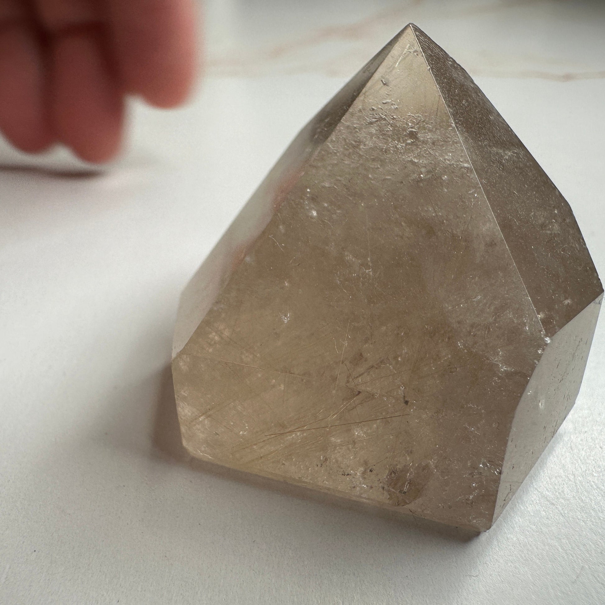 Beautiful Rutile in Quartz Tower From Minas Gerais, Brazil