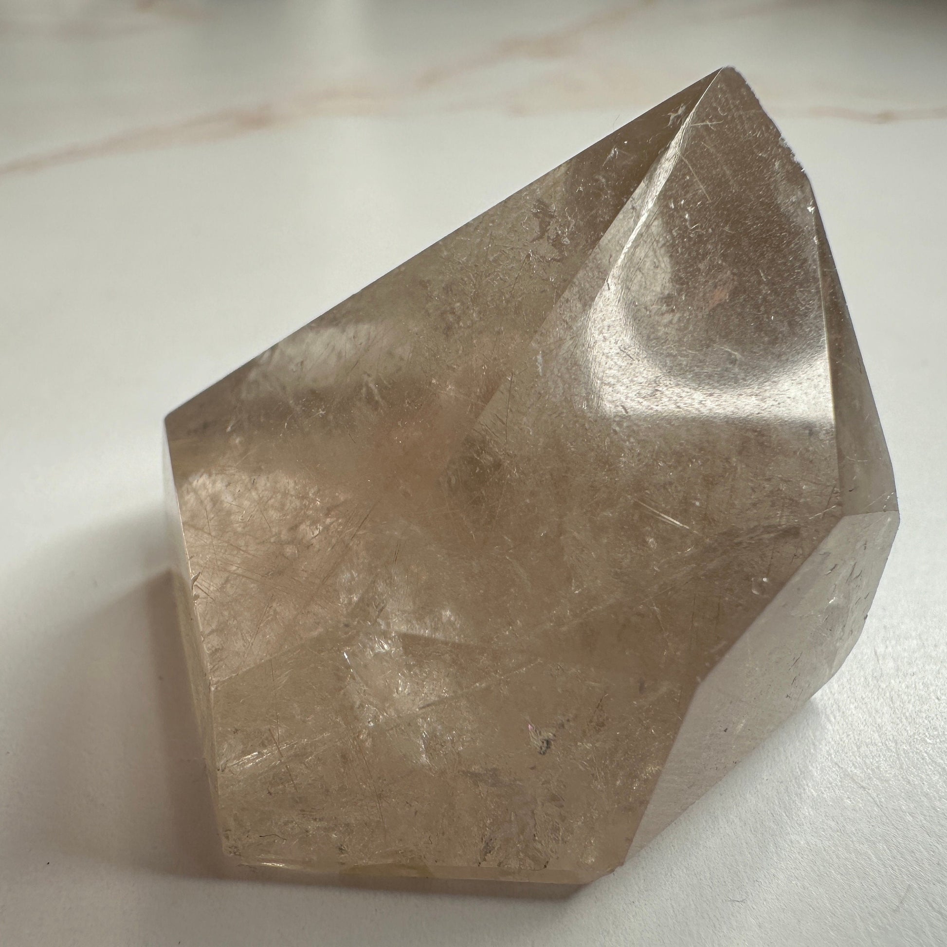 Beautiful Rutile in Quartz Tower From Minas Gerais, Brazil