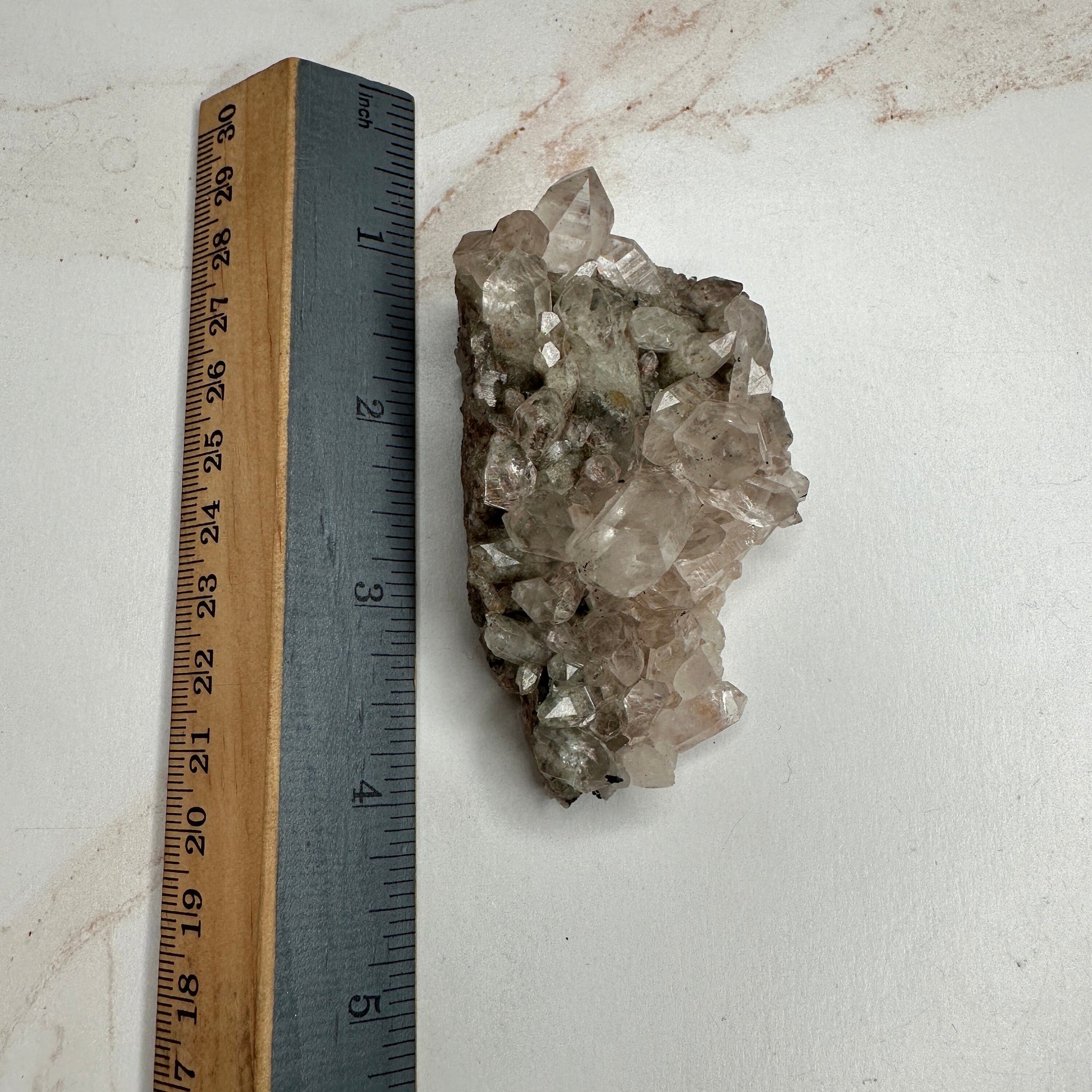 Rare Pink Himalayan Samadhi Quartz With Chlorite & Anatase Inclusions High-Quality Crystal from India | Tucson Gem Show Exclusive