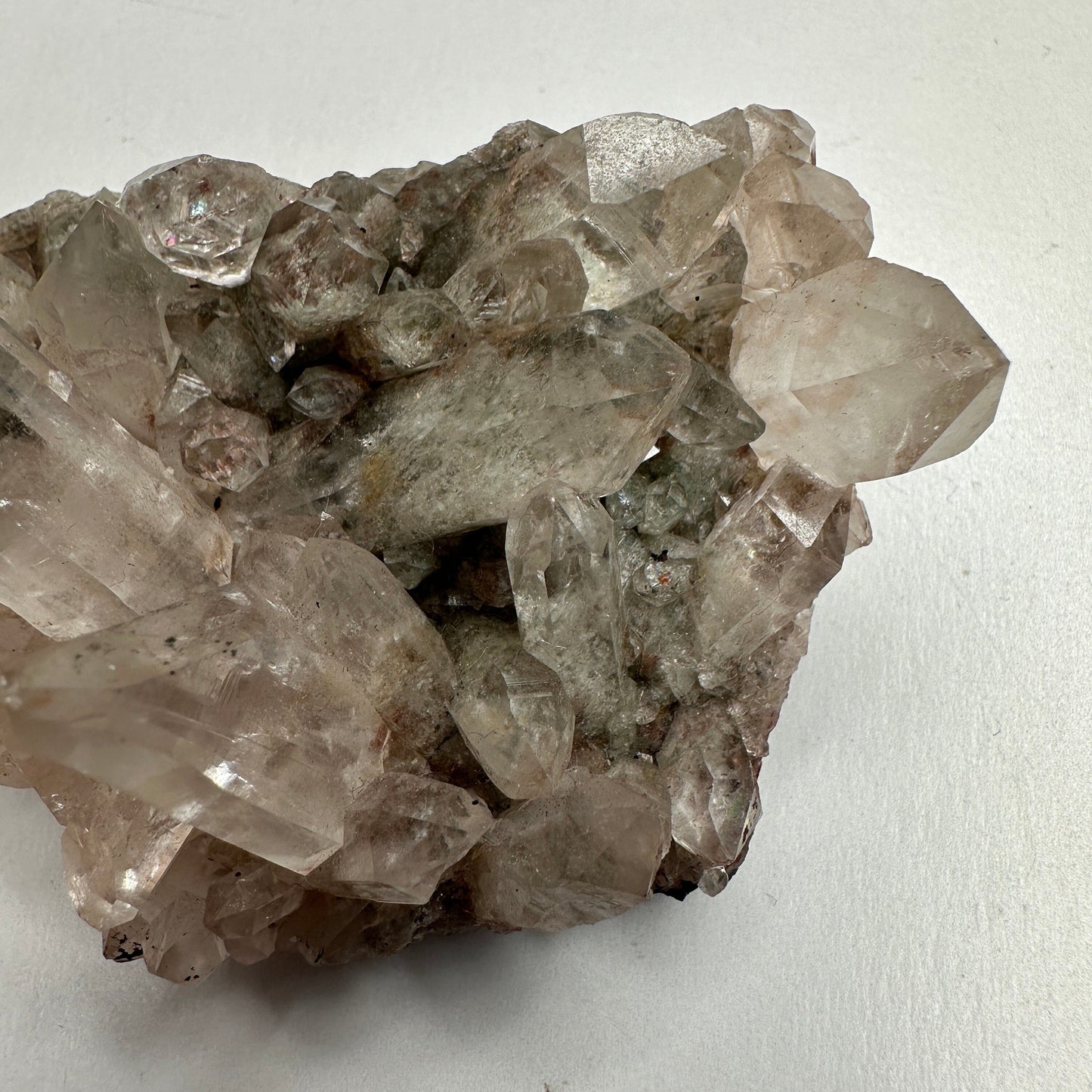 Rare Pink Himalayan Samadhi Quartz With Chlorite & Anatase Inclusions High-Quality Crystal from India | Tucson Gem Show Exclusive
