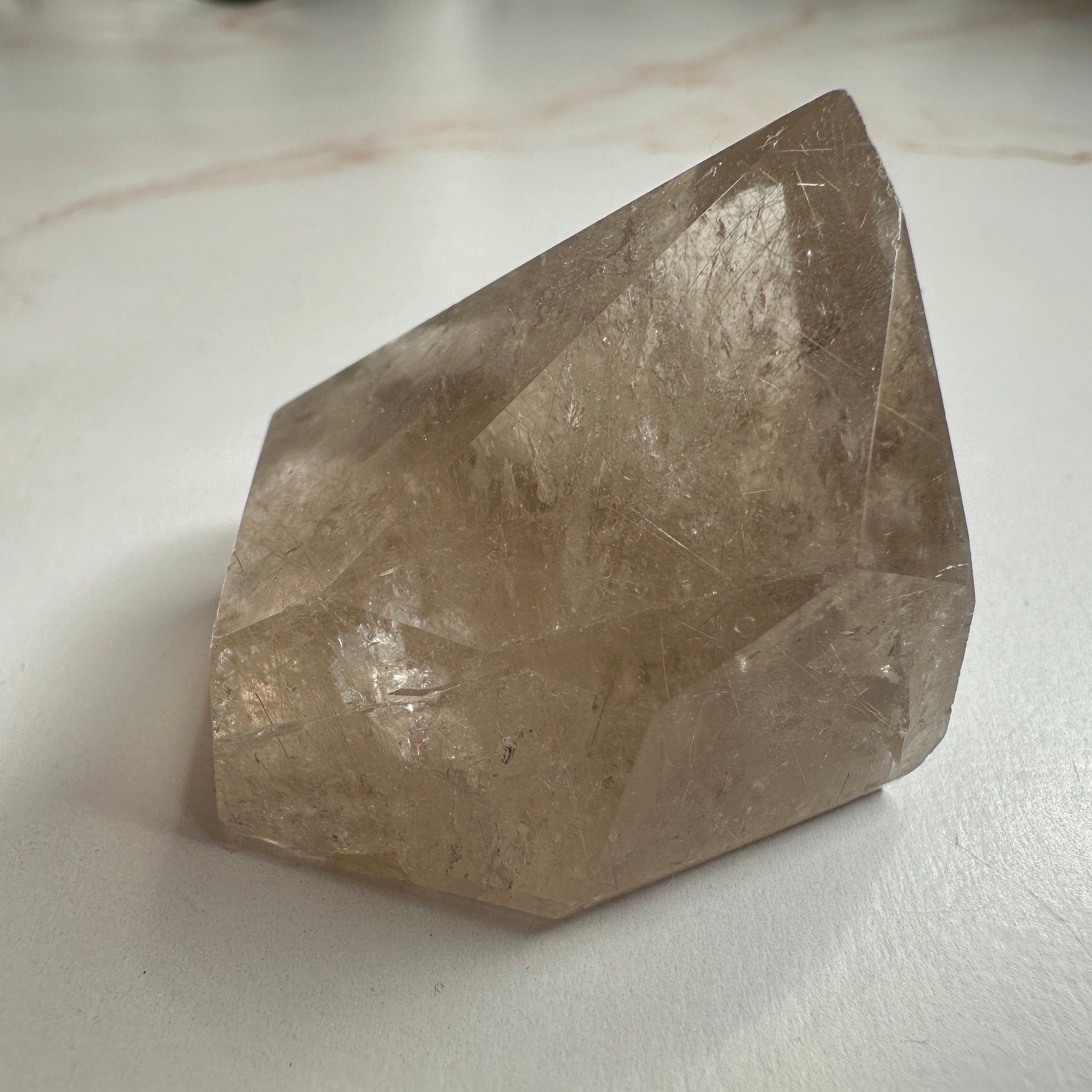 Beautiful Rutile in Quartz Tower From Minas Gerais, Brazil