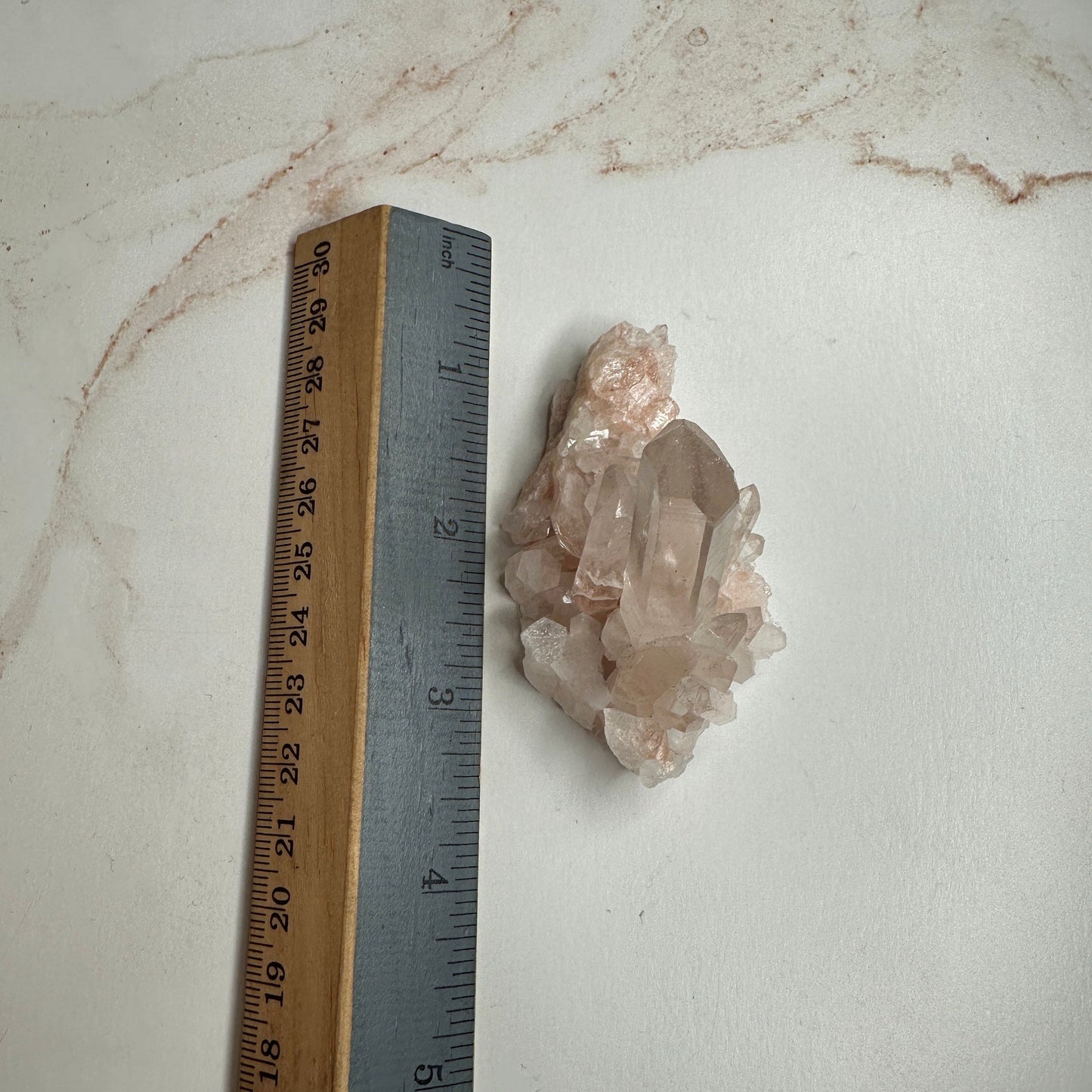 Pretty Pink Himalayan Samadhi Quartz High-Quality Genuine Specimen Crystal Cluster from India | Tucson Gem Show Exclusive