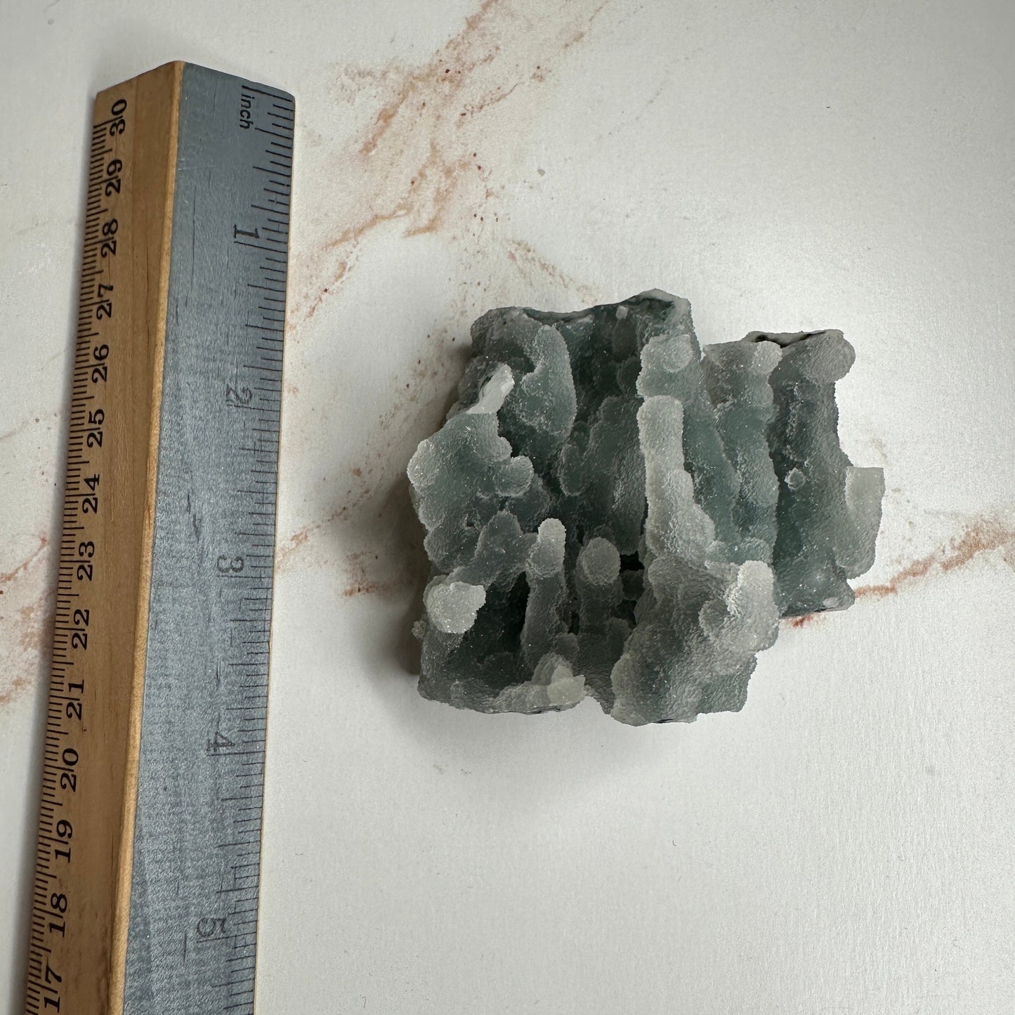 Beautiful Blue Chalcedony Specimen Sugary Stalacite From India | Tucson Gem Show Exclusive