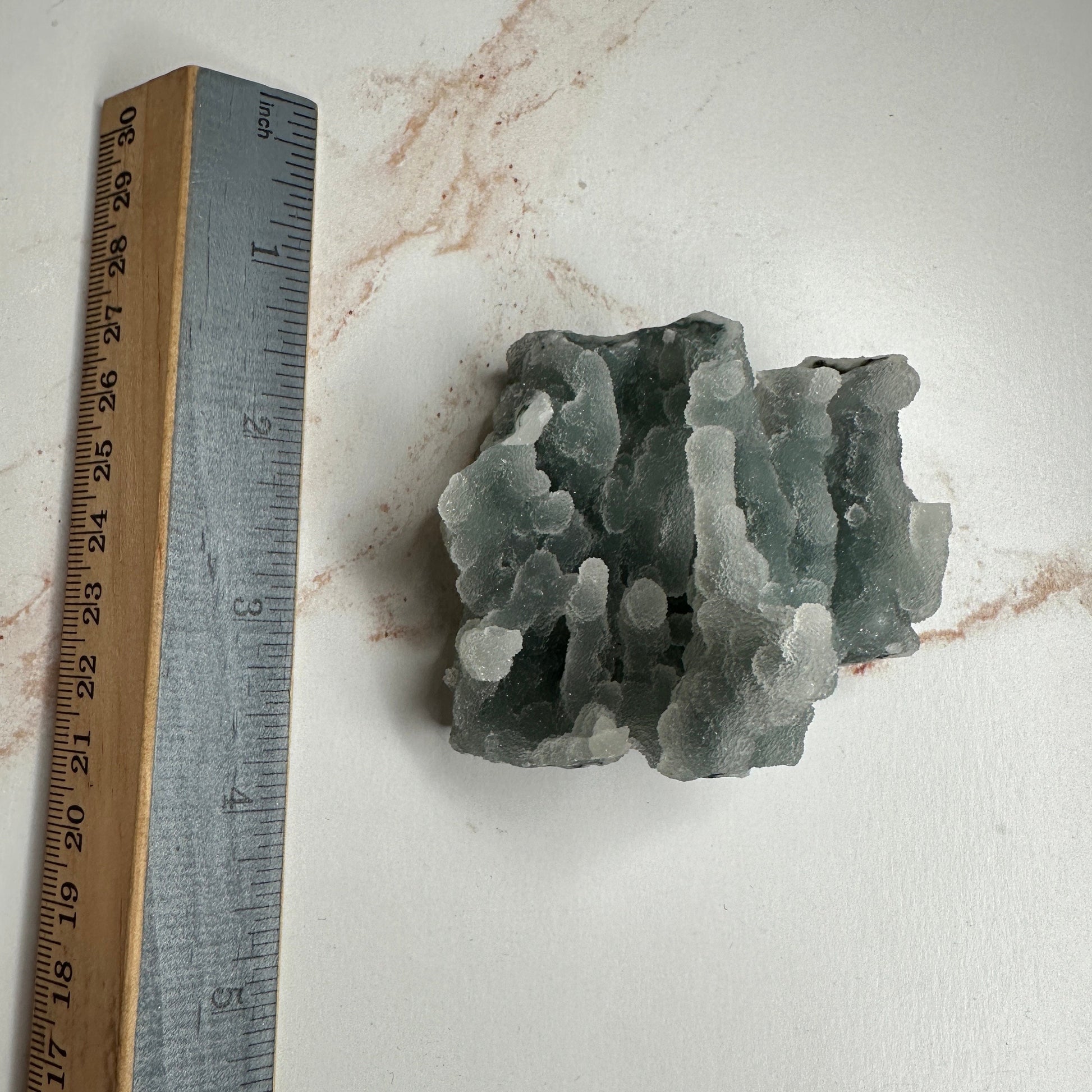 Beautiful Blue Chalcedony Specimen Sugary Stalacite From India | Tucson Gem Show Exclusive