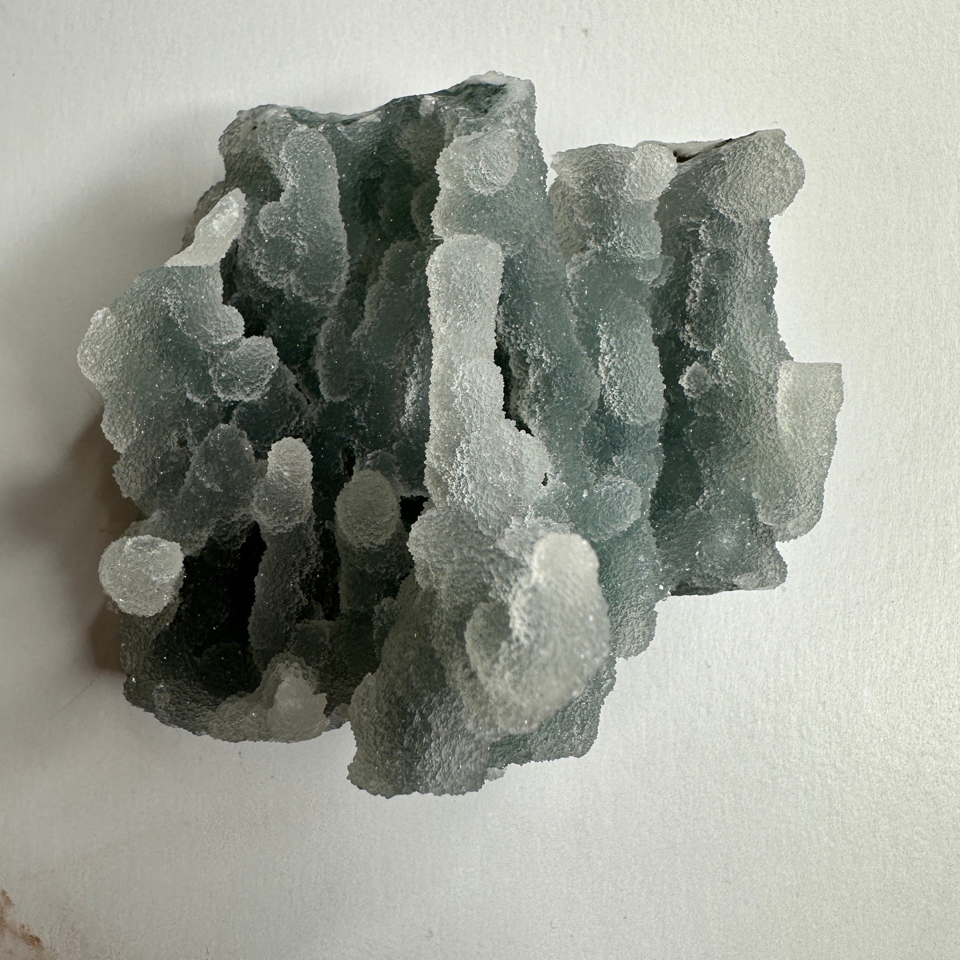 Beautiful Blue Chalcedony Specimen Sugary Stalacite From India | Tucson Gem Show Exclusive