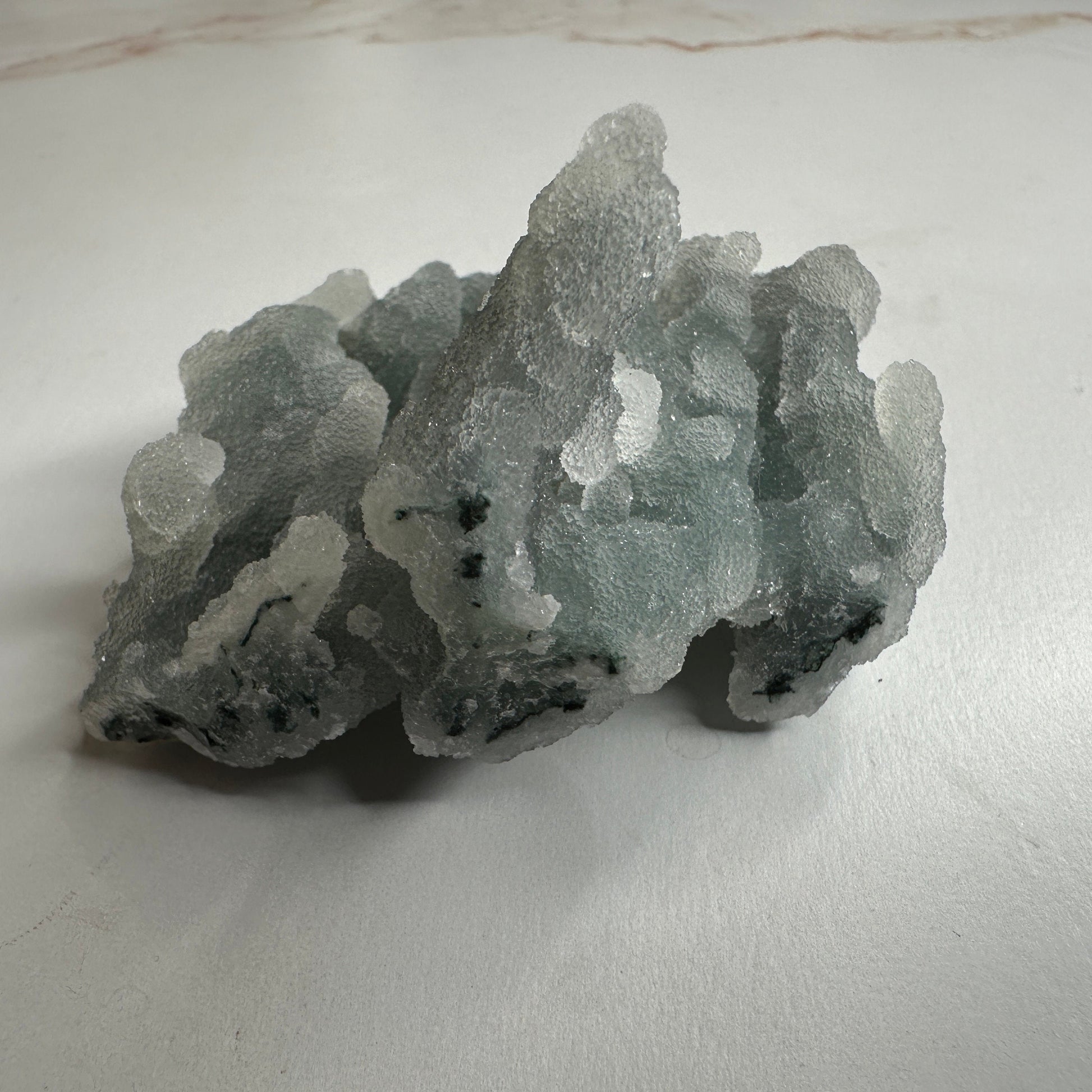 Beautiful Blue Chalcedony Specimen Sugary Stalacite From India | Tucson Gem Show Exclusive