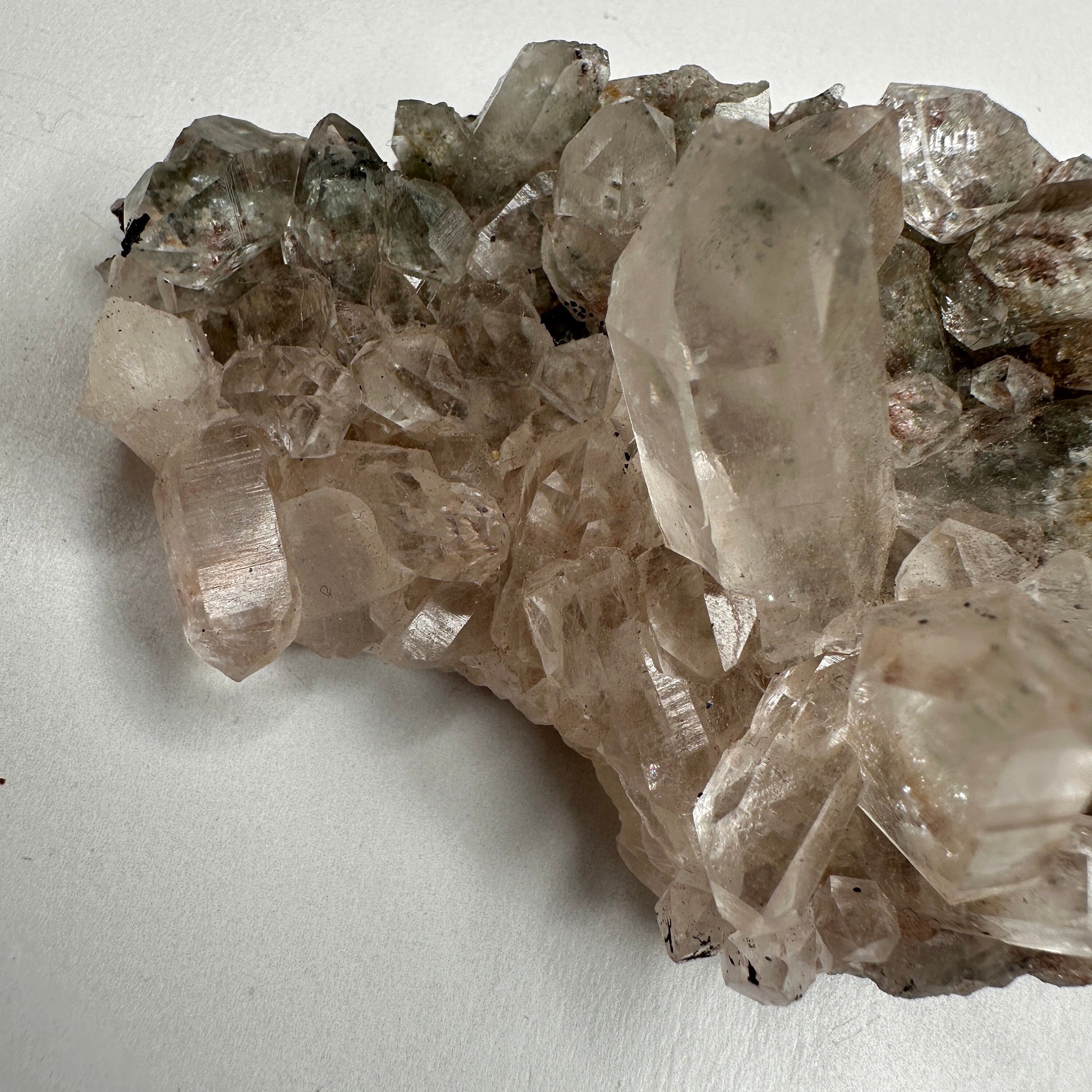 Rare Pink Himalayan Samadhi Quartz With Chlorite & Anatase Inclusions High-Quality Crystal from India | Tucson Gem Show Exclusive