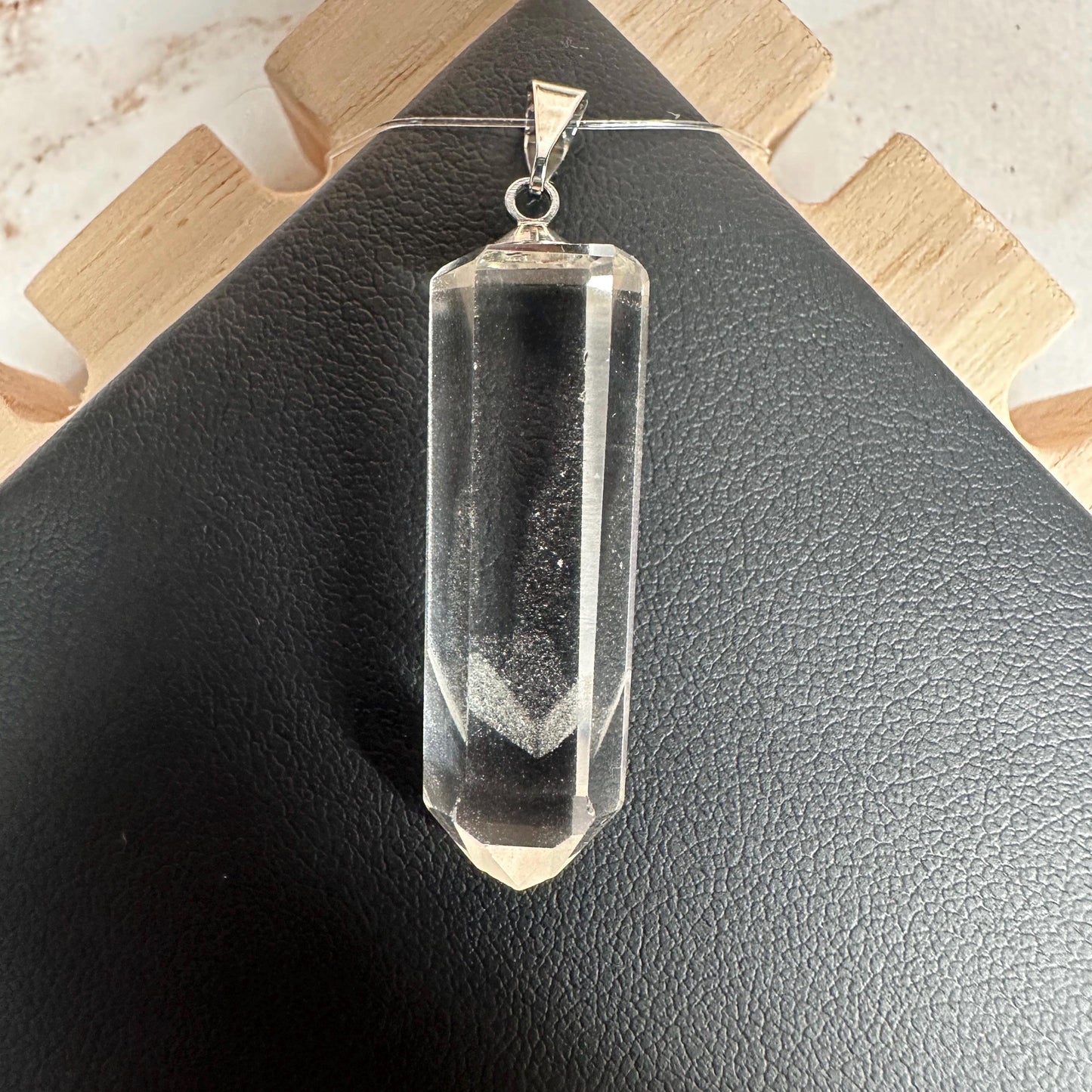 Gorgeous Phantom Clear Quartz Pendant Genuine High-Quality Crystal Jewelry For Necklace From Brazil