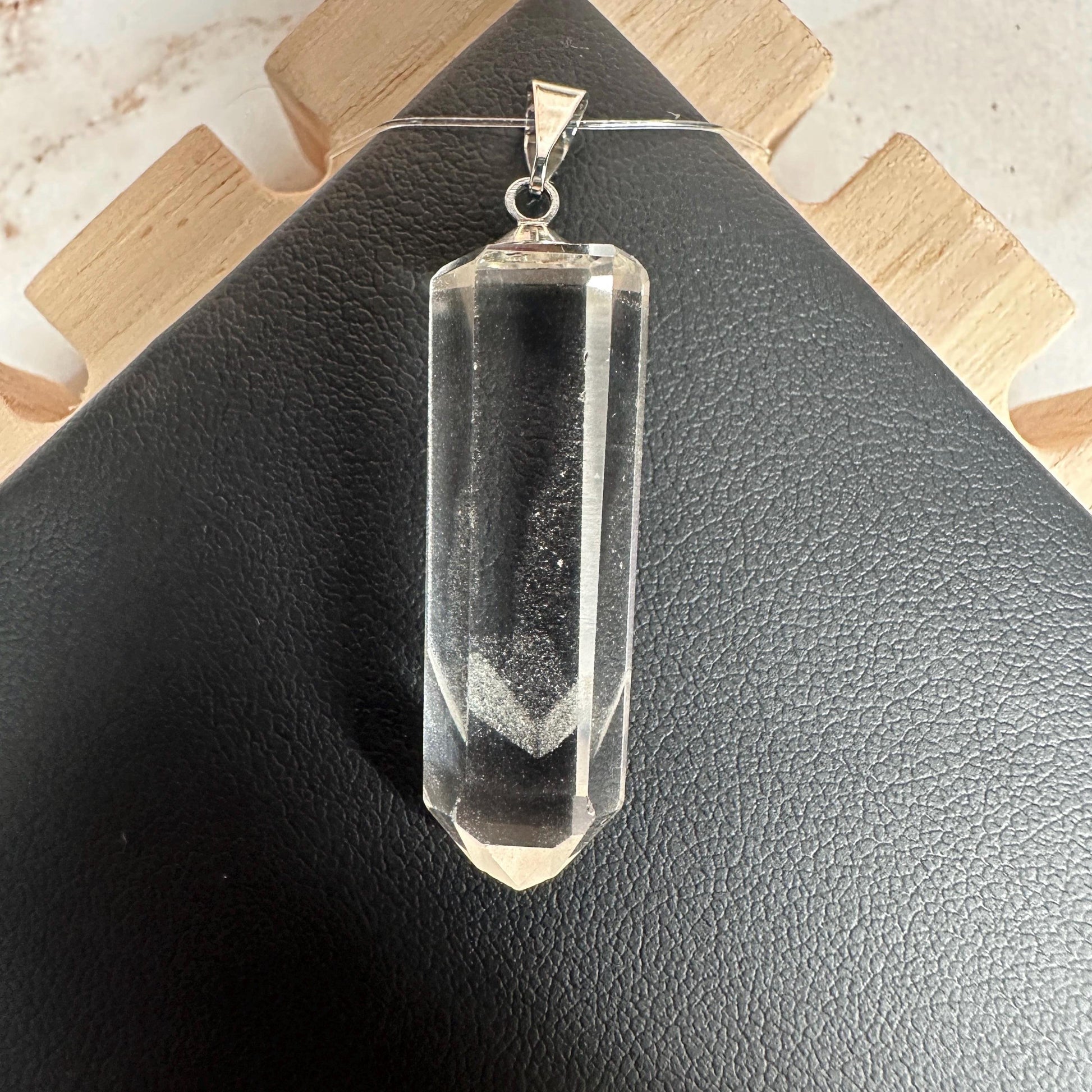 Gorgeous Phantom Clear Quartz Pendant Genuine High-Quality Crystal Jewelry For Necklace From Brazil