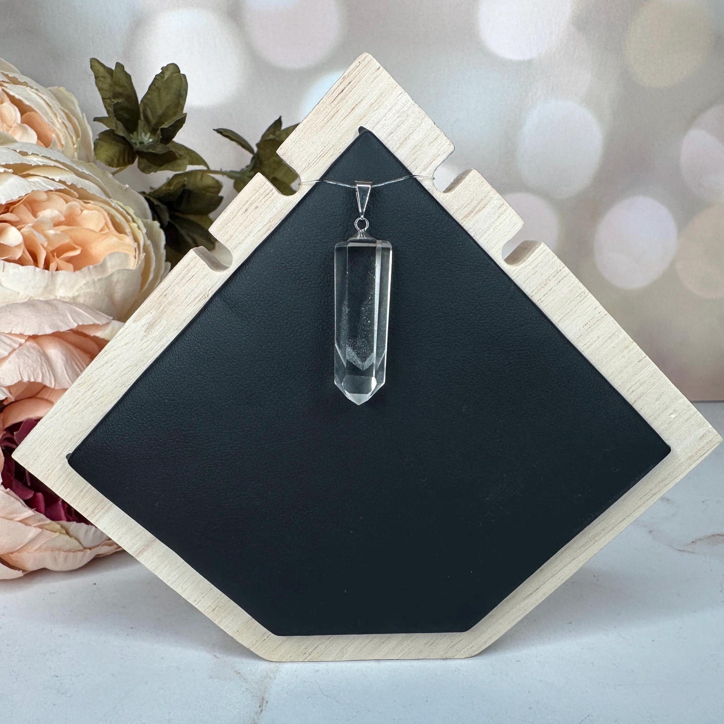Gorgeous Phantom Clear Quartz Pendant Genuine High-Quality Crystal Jewelry For Necklace From Brazil