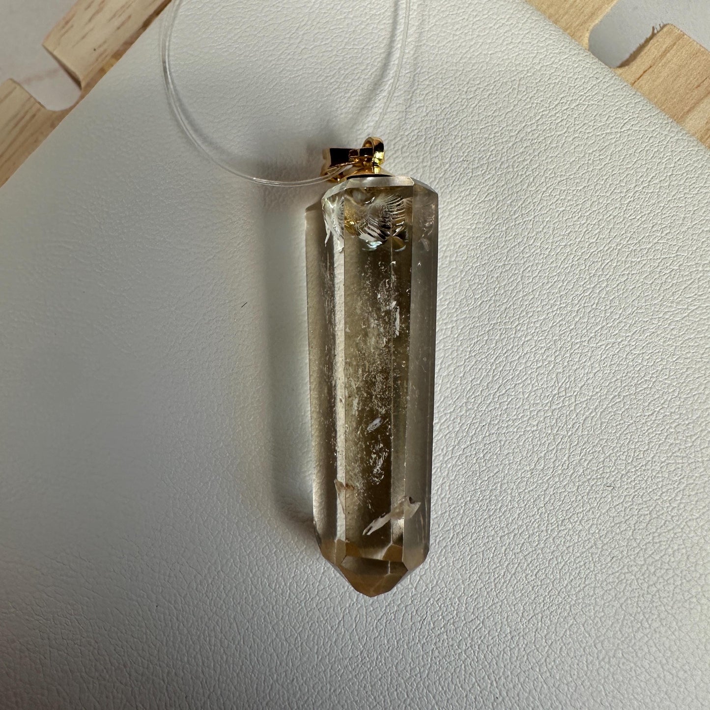 Stunning Citrine Quartz Pendant Point | High-Quality Exquisite Brazilian Crystal Jewelry for Necklace