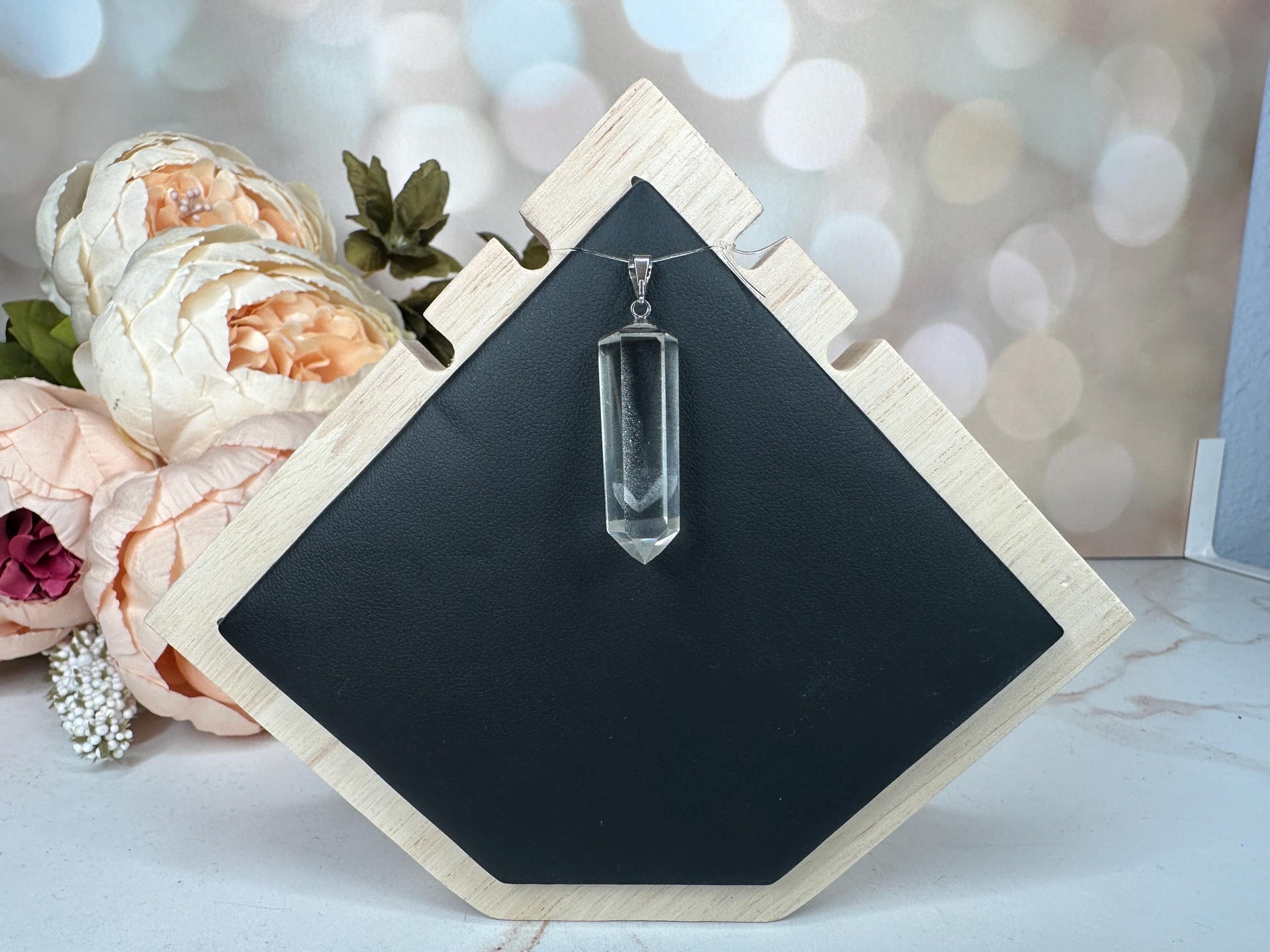 Gorgeous Phantom Clear Quartz Pendant Genuine High-Quality Crystal Jewelry For Necklace From Brazil