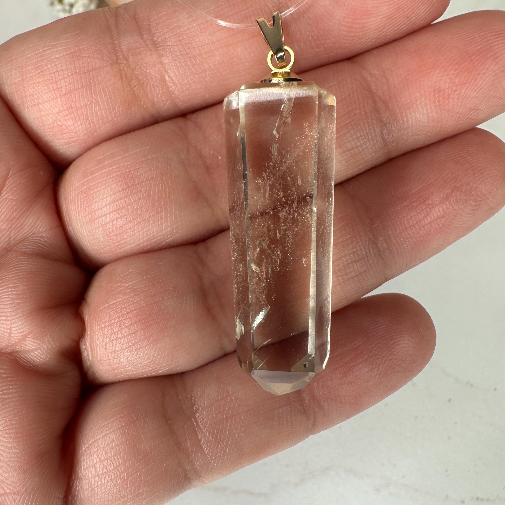 Stunning Citrine Quartz Pendant Point | High-Quality Exquisite Brazilian Crystal Jewelry for Necklace