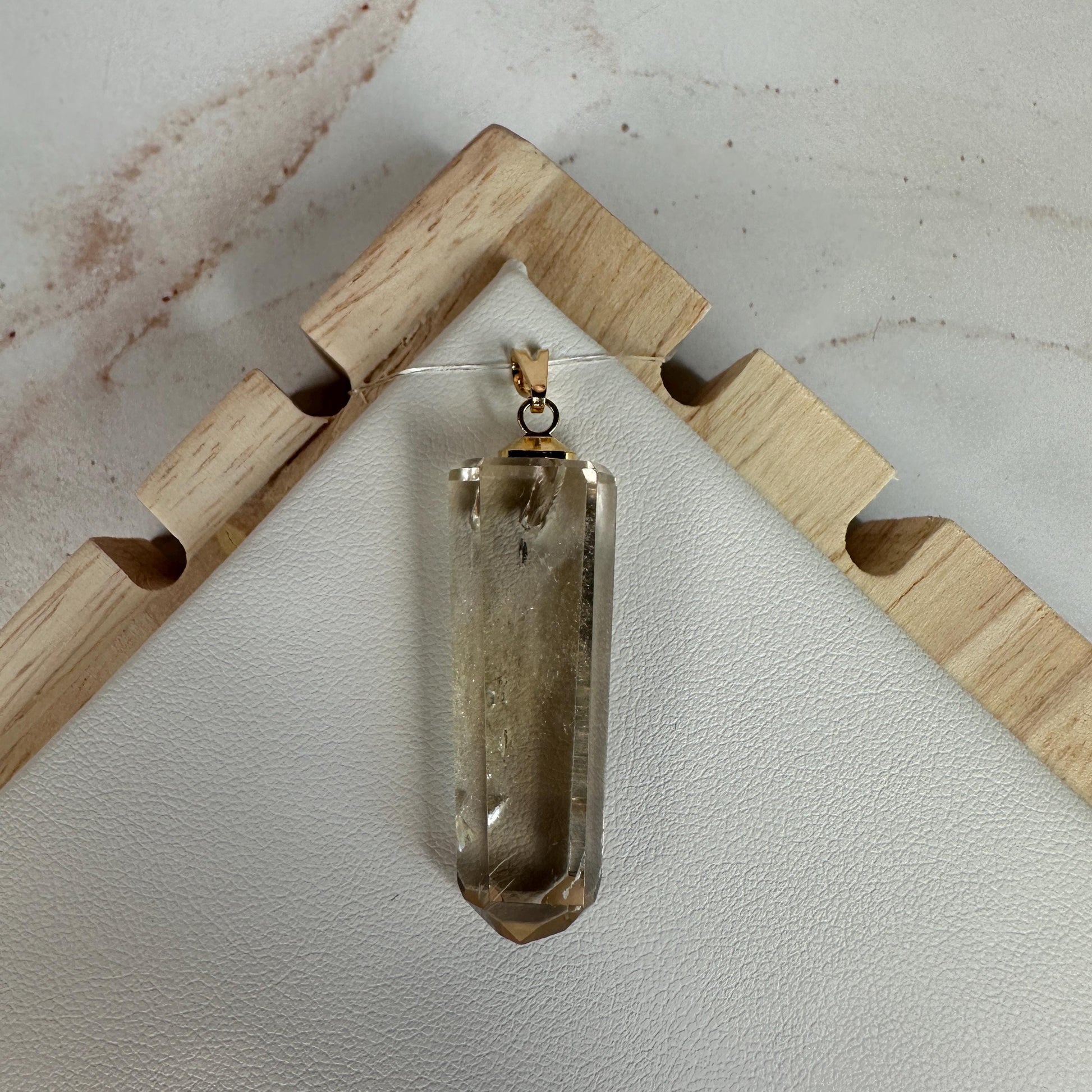 Stunning Citrine Quartz Pendant Point | High-Quality Exquisite Brazilian Crystal Jewelry for Necklace