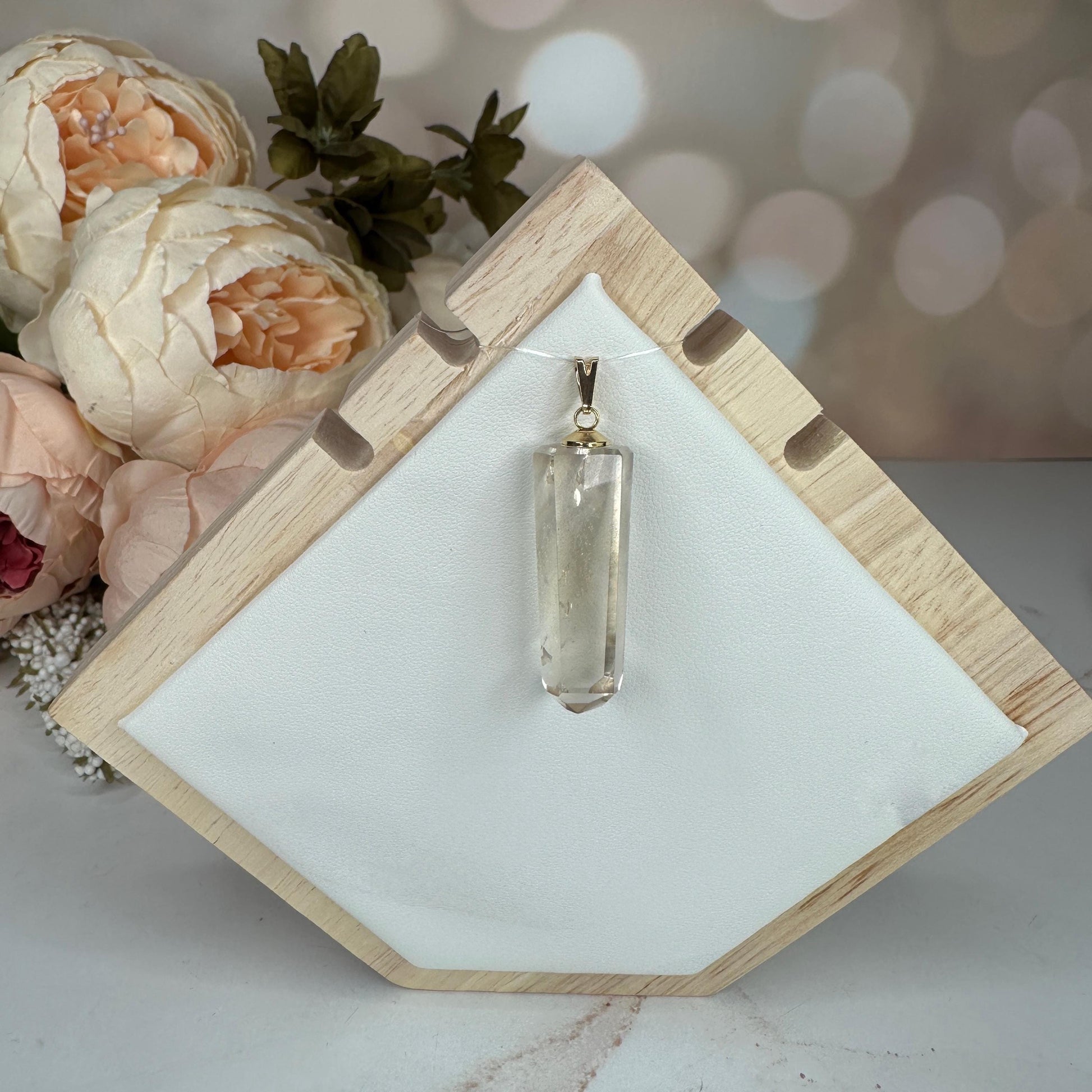 Stunning Citrine Quartz Pendant Point | High-Quality Exquisite Brazilian Crystal Jewelry for Necklace