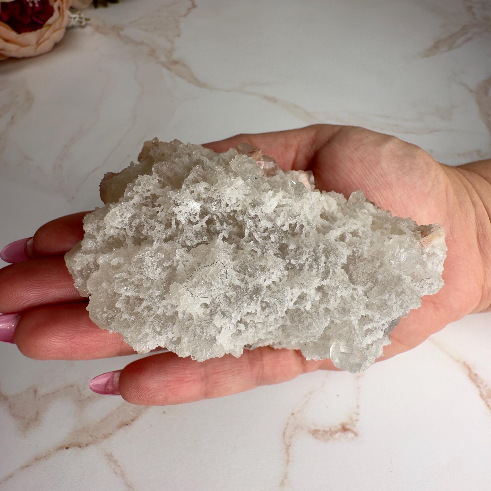 Pink Apophyllite With Stilbite