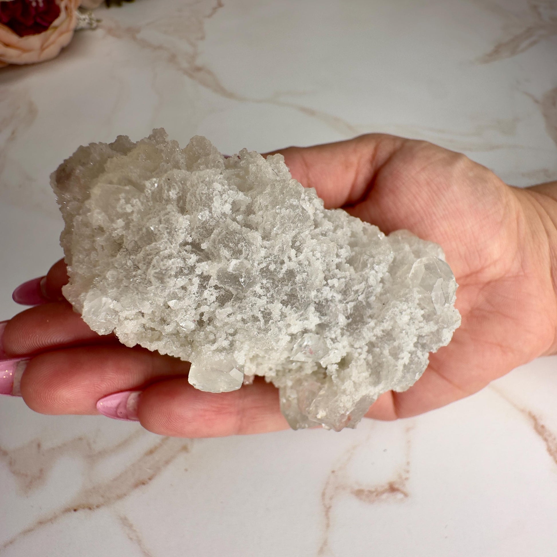 Pink Apophyllite With Stilbite