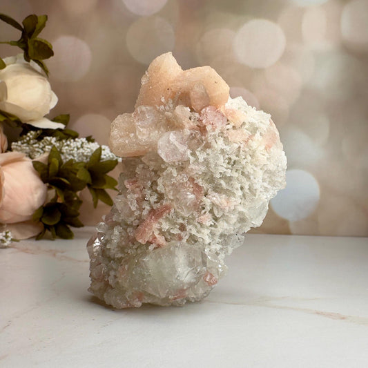 Pink Apophyllite With Stilbite