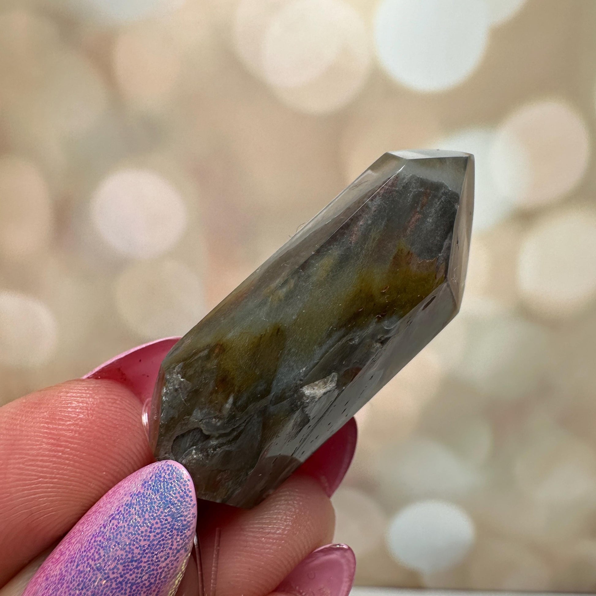 Blue Tara Quartz / Amphobile Pendant From Brazil