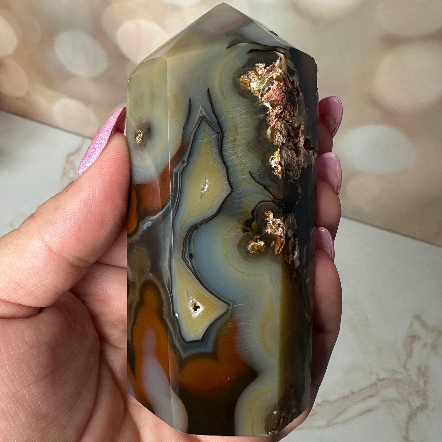 Unique Agate Tower From Brazil | Tucson Gem Show Exclusive