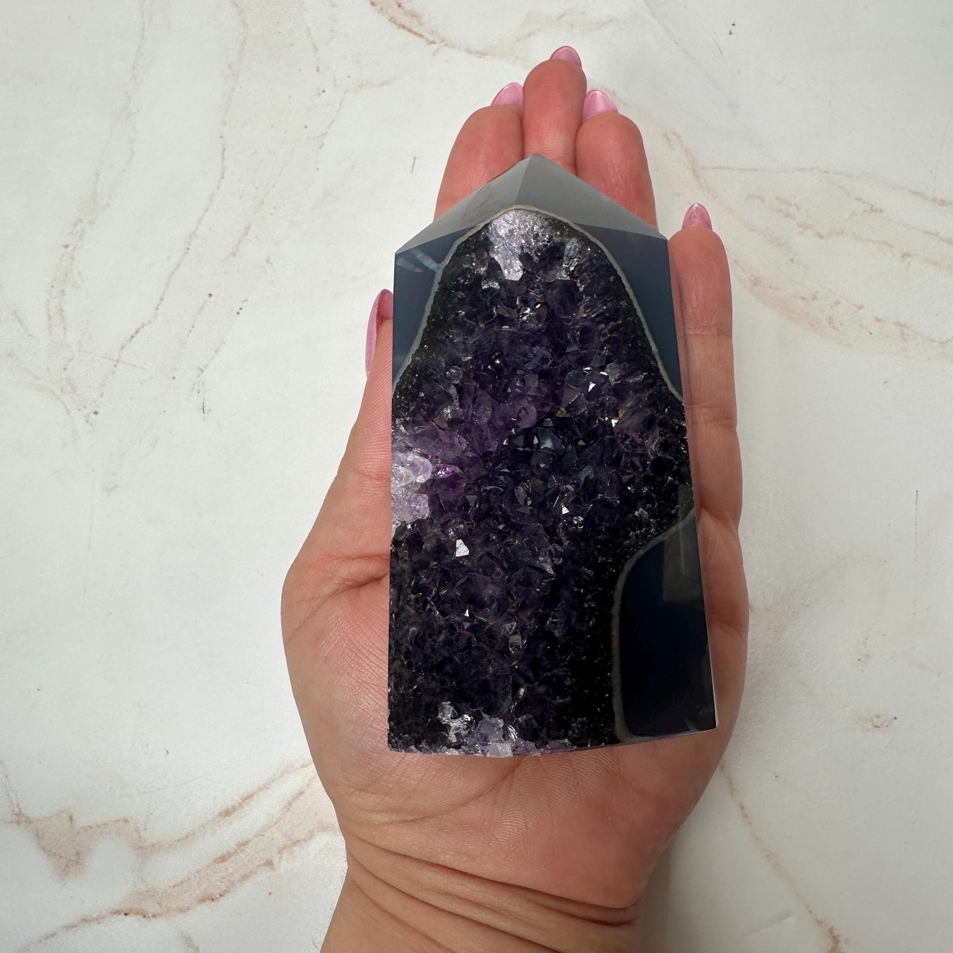 Amethyst Agate Tower From Brazil | Tucson Gem Show Exclusive