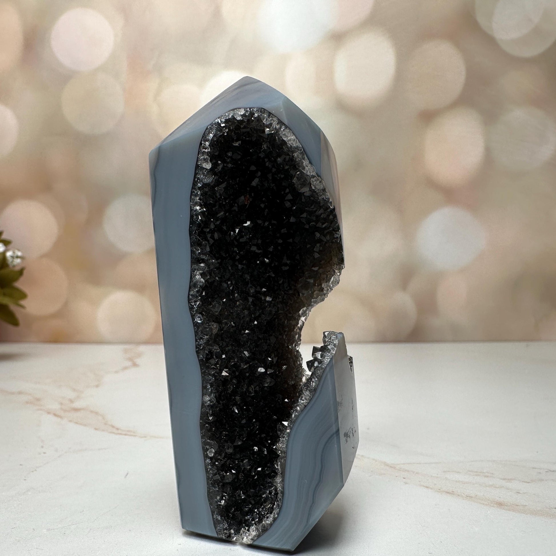 Druzy Agate Tower From Brazil | Tucson Gem Show Exclusive