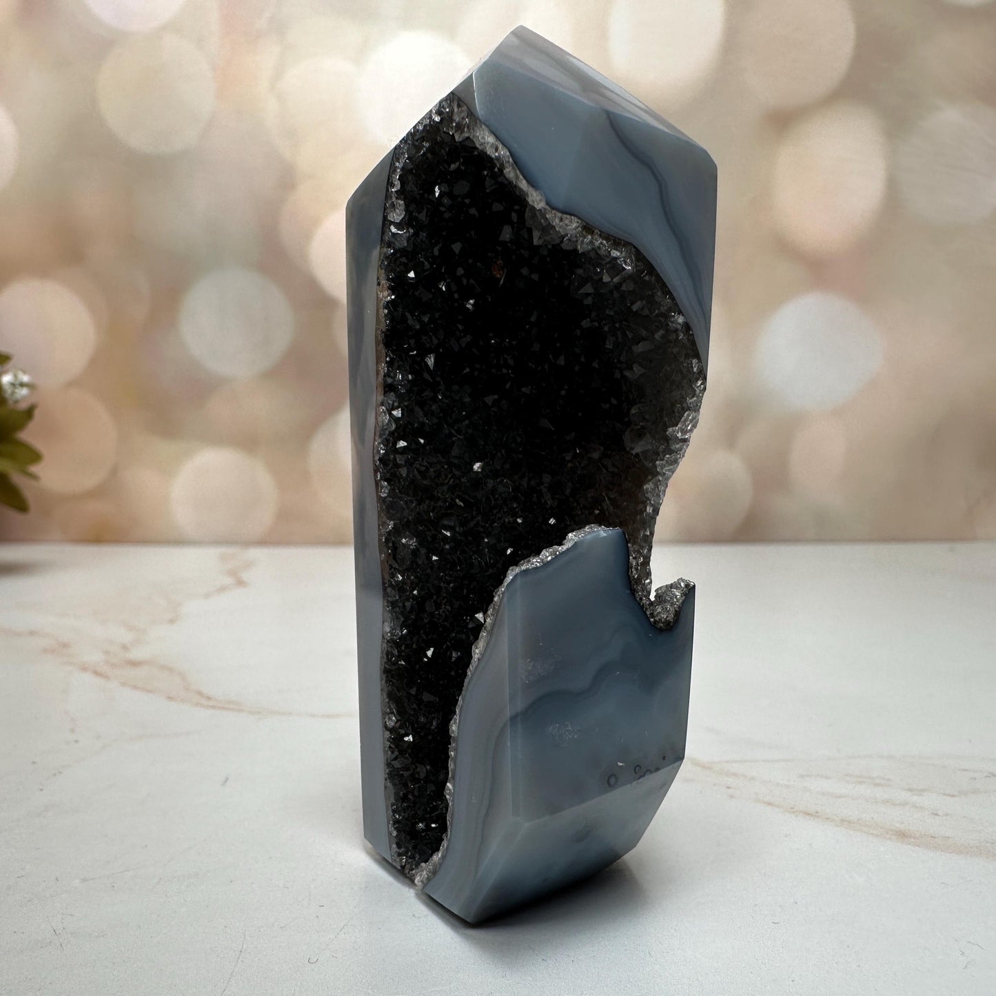 Druzy Agate Tower From Brazil | Tucson Gem Show Exclusive