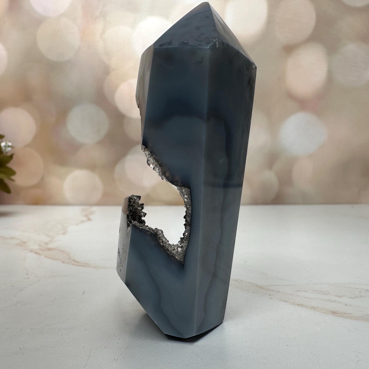 Druzy Agate Tower From Brazil | Tucson Gem Show Exclusive