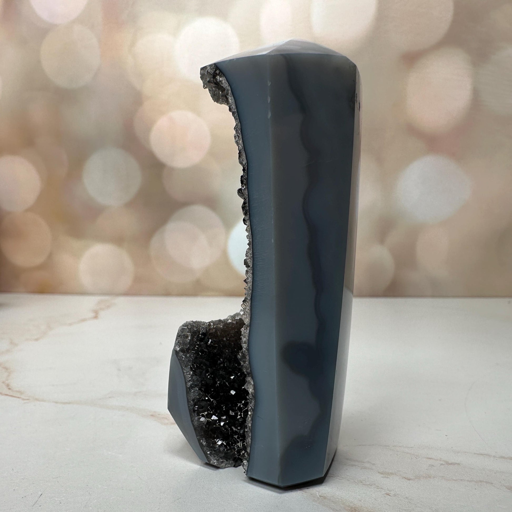 Druzy Agate Tower From Brazil | Tucson Gem Show Exclusive