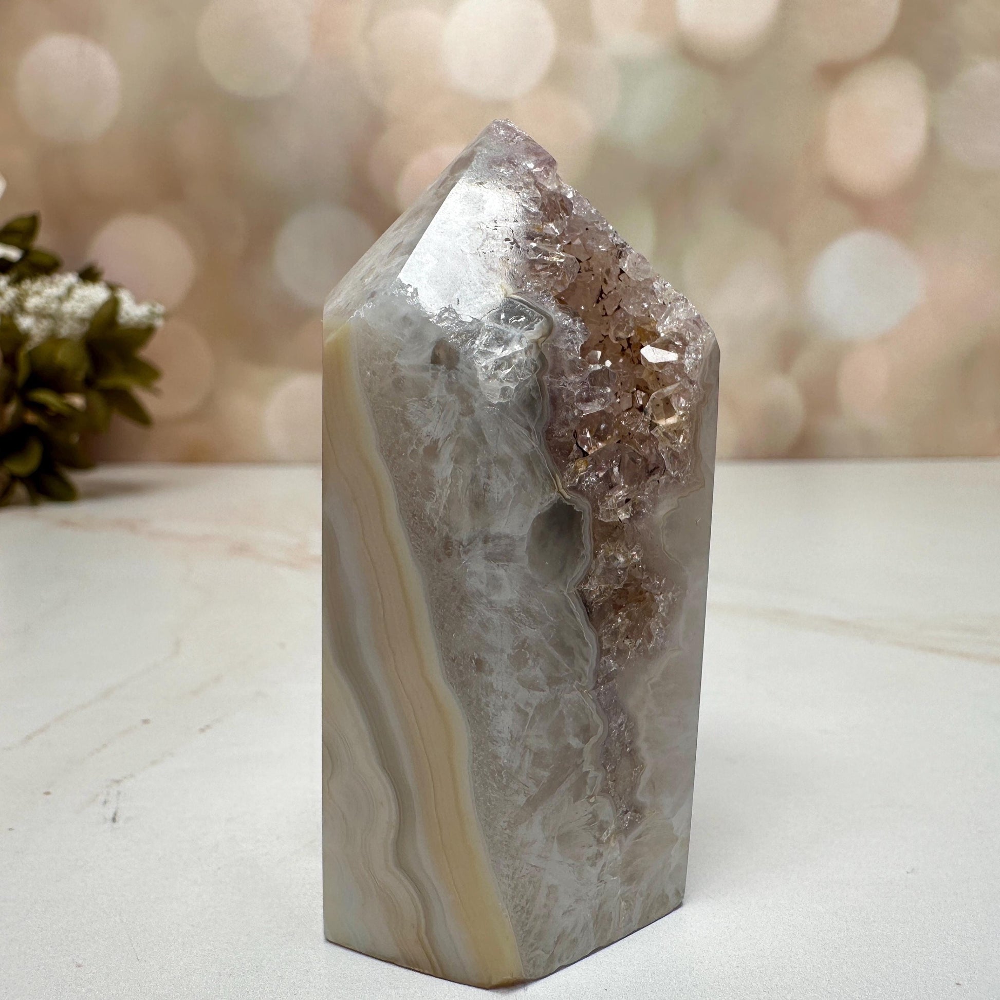 Beautiful Agate Tower From Brazil | Tucson Gem Show Exclusive
