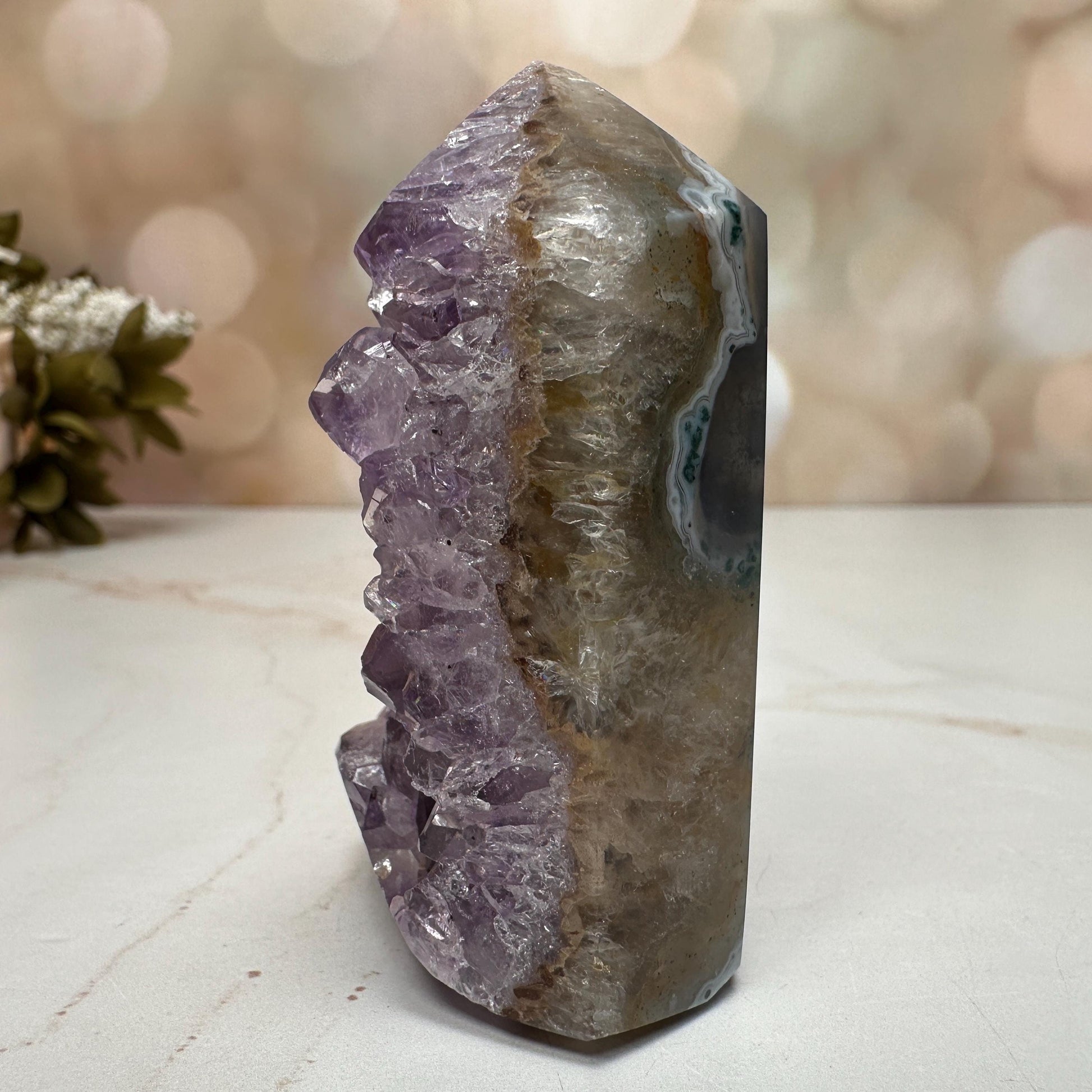 Amethyst Agate Tower From Brazil | Tucson Gem Show Exclusive