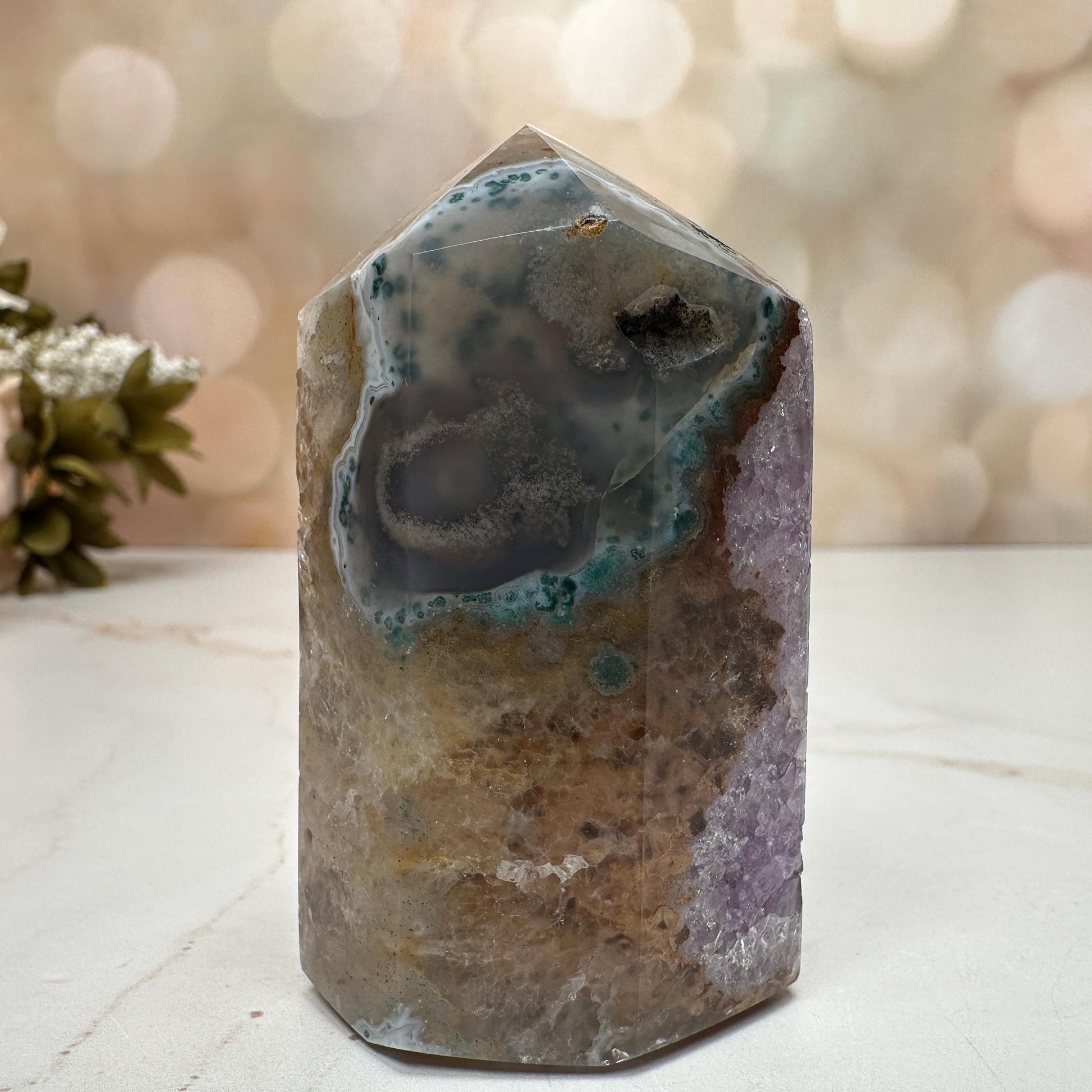 Amethyst Agate Tower From Brazil | Tucson Gem Show Exclusive