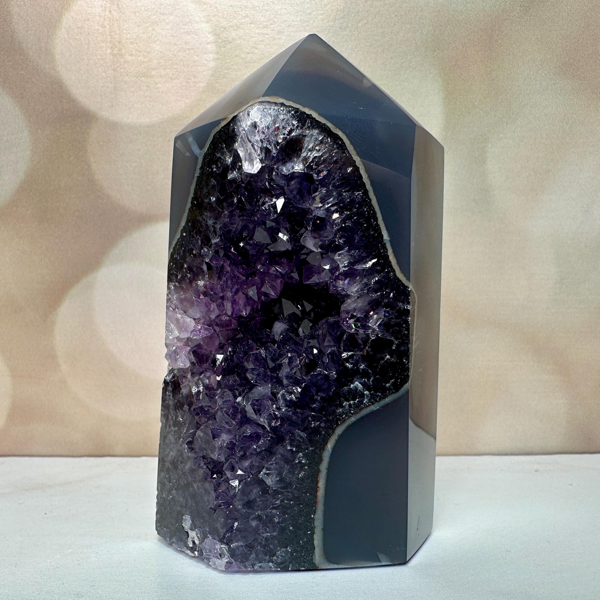 Amethyst Agate Tower From Brazil | Tucson Gem Show Exclusive