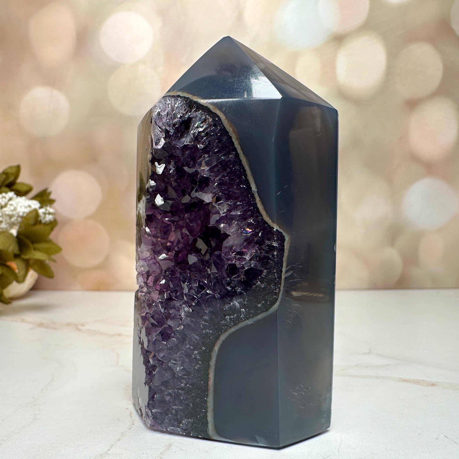 Amethyst Agate Tower From Brazil | Tucson Gem Show Exclusive