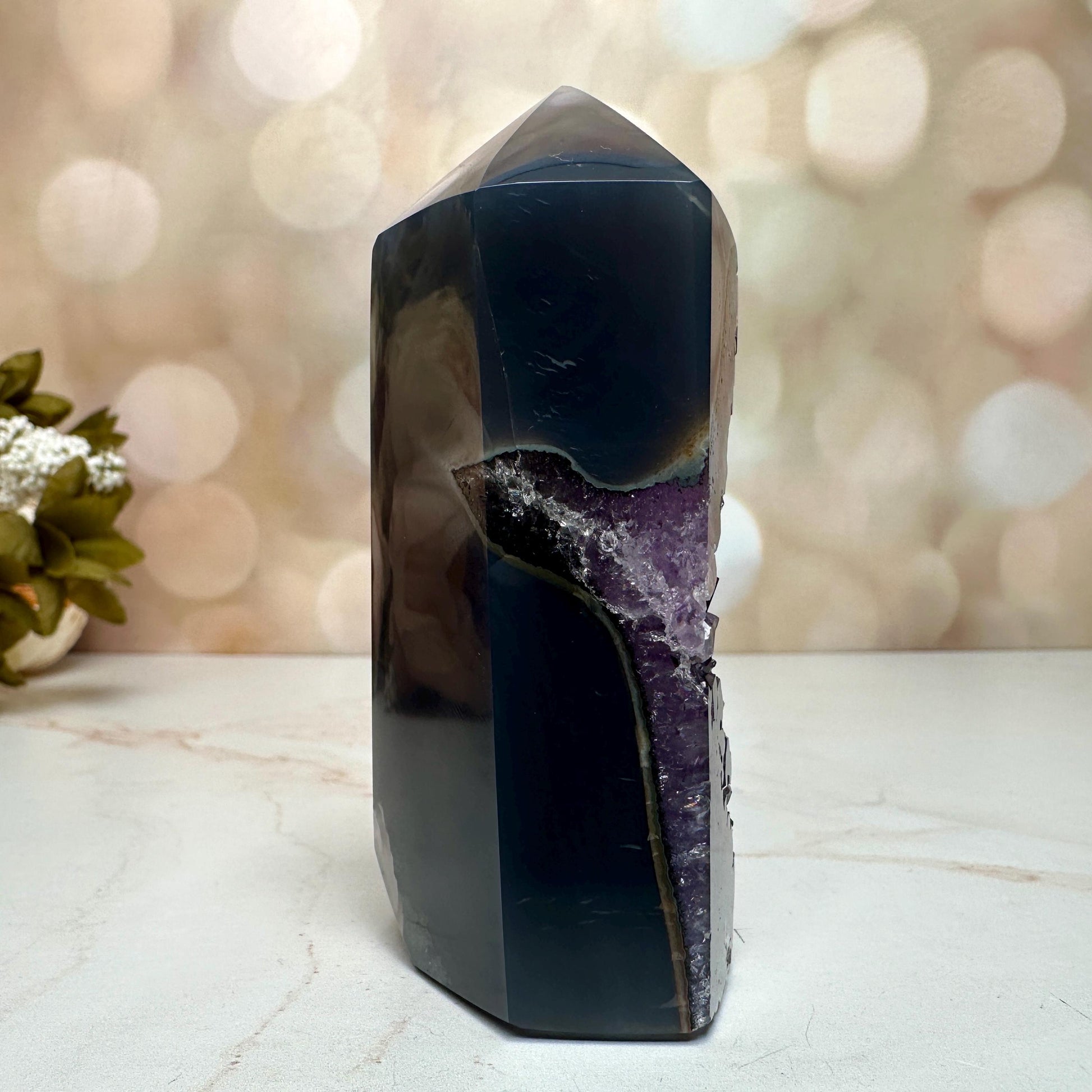 Amethyst Agate Tower From Brazil | Tucson Gem Show Exclusive