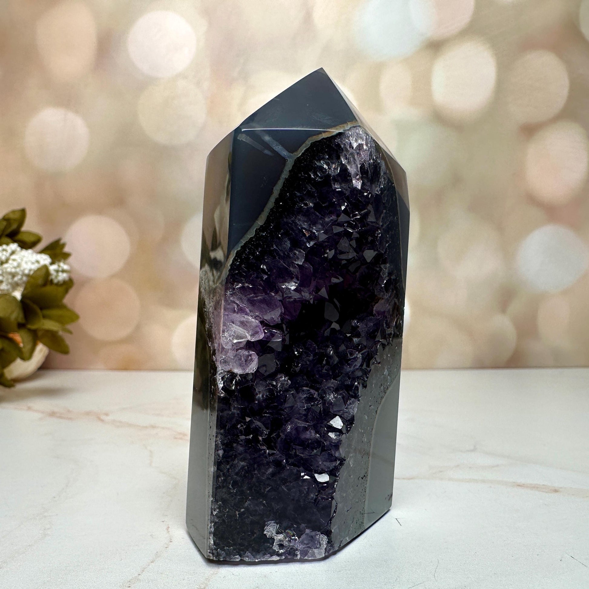 Amethyst Agate Tower From Brazil | Tucson Gem Show Exclusive