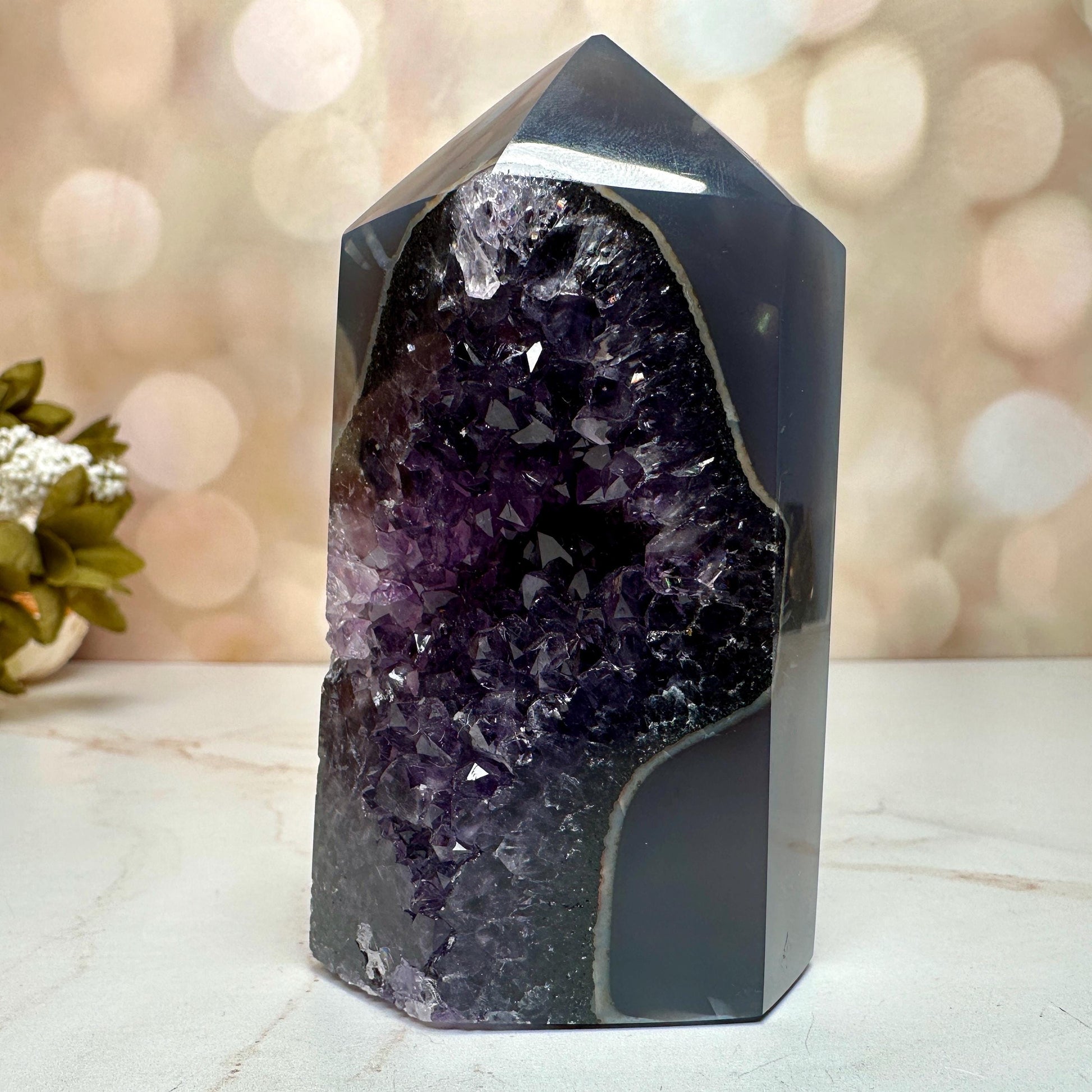 Amethyst Agate Tower From Brazil | Tucson Gem Show Exclusive