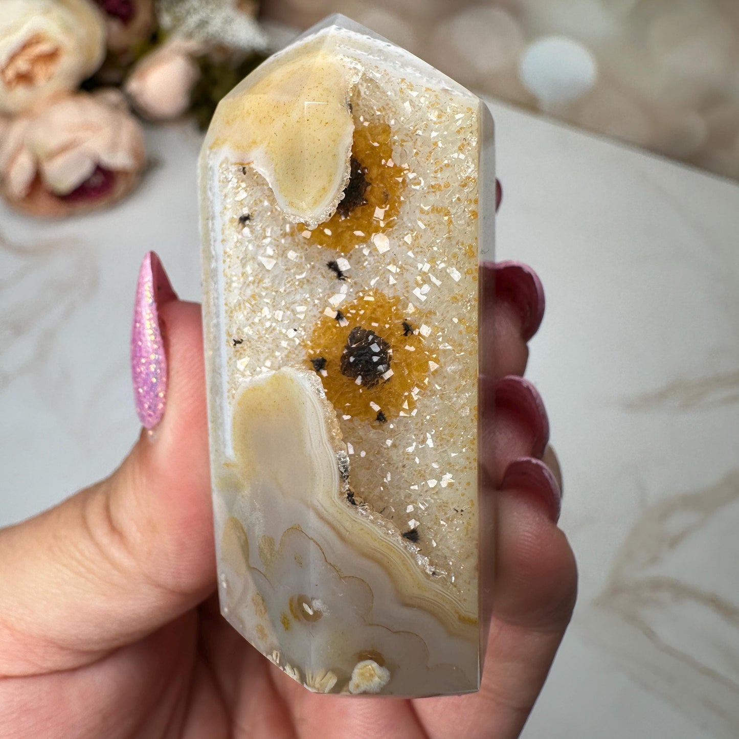Gorgeous Agate Tower From Brazil | Tucson Gem Show Exclusive