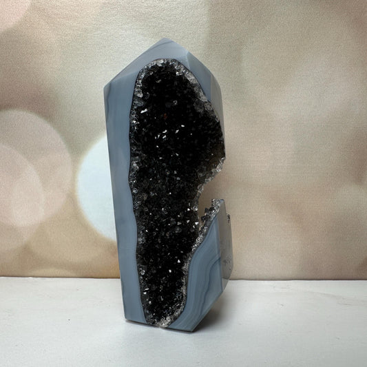Druzy  Agate Tower From Brazil | Tucson Gem Show Exclusive