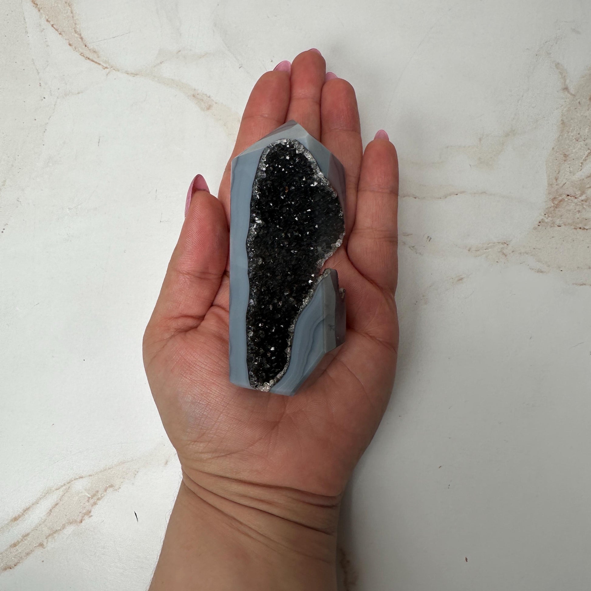 Druzy Agate Tower From Brazil | Tucson Gem Show Exclusive